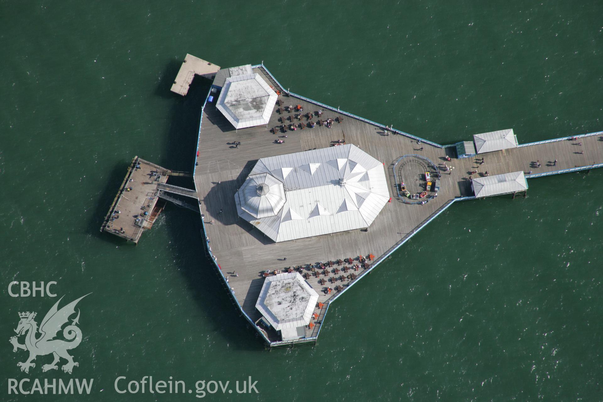 RCAHMW colour oblique aerial photograph of Llandudno Pier. Taken on 14 August 2006 by Toby Driver.