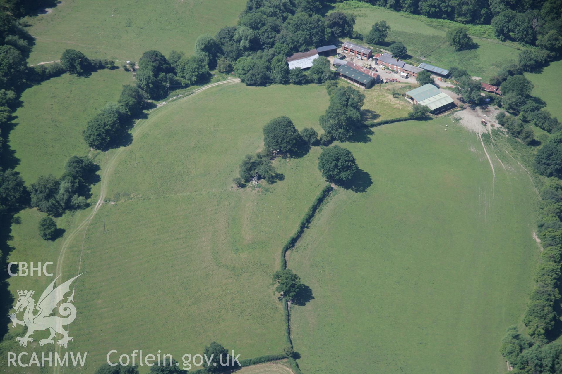 RCAHMW colour oblique aerial photograph of Giant's Bank Enclosure. Taken on 17 July 2006 by Toby Driver.