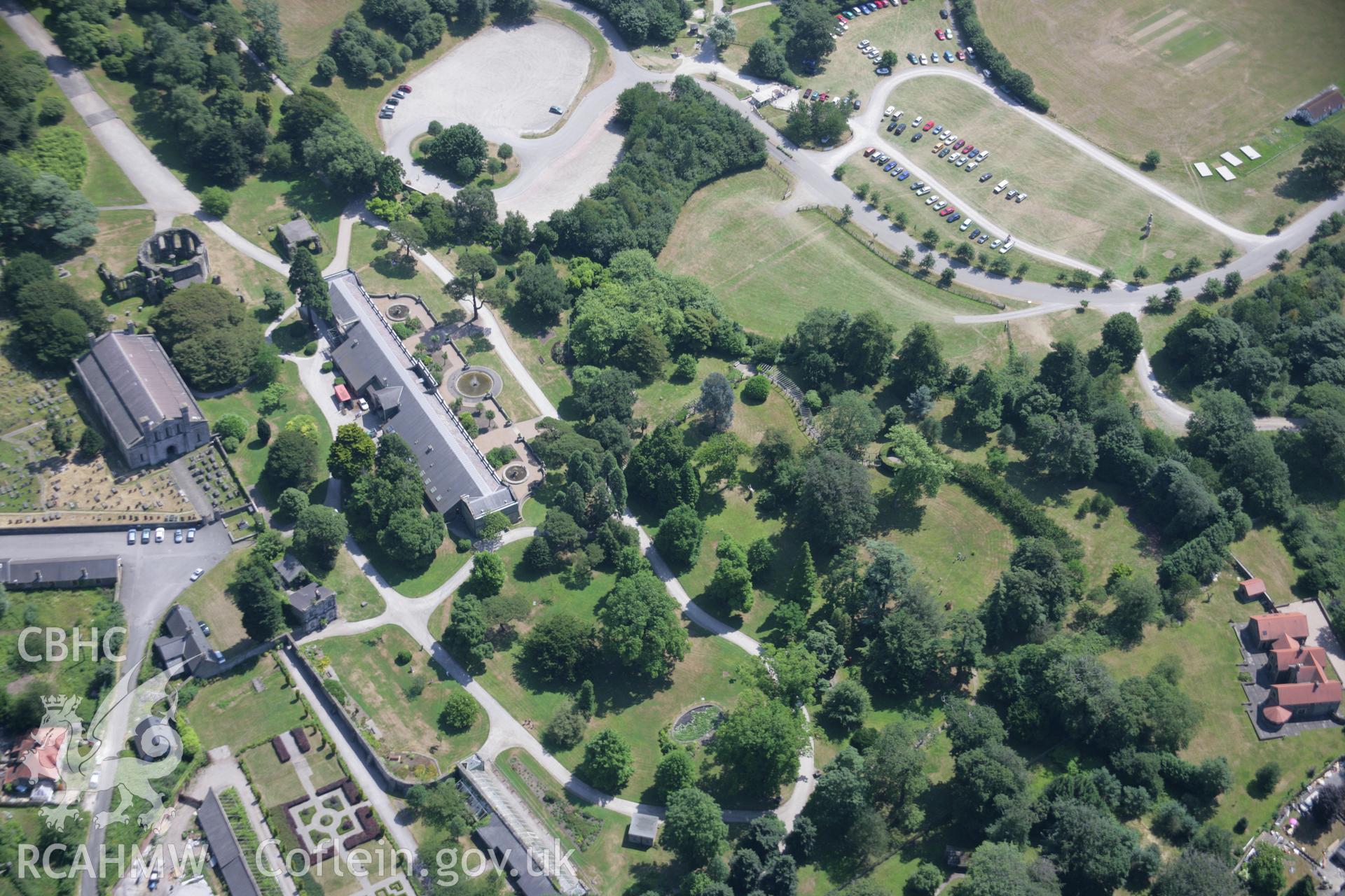 RCAHMW colour oblique aerial photograph of Margam Abbey. Taken on 24 July 2006 by Toby Driver.