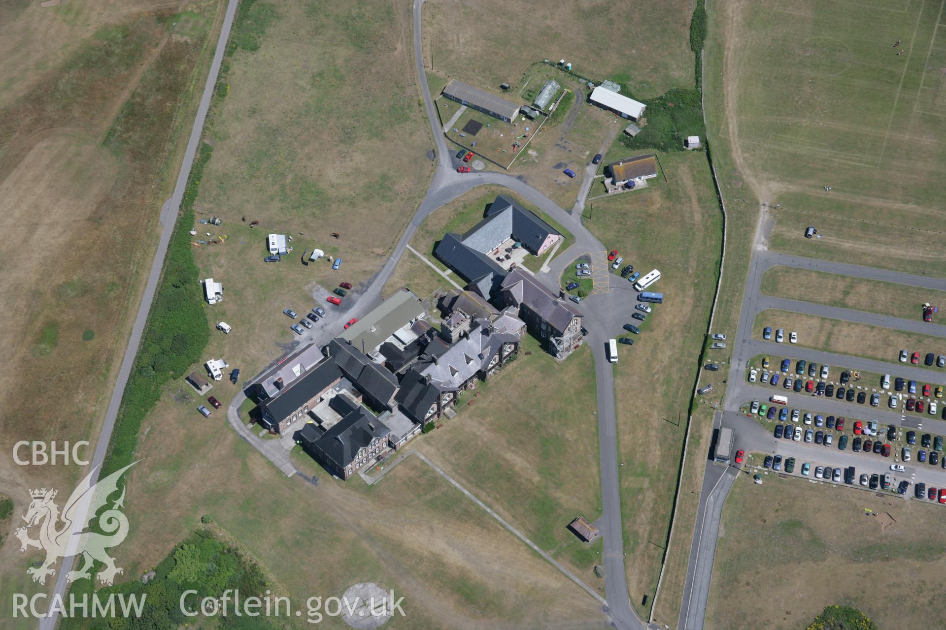 RCAHMW colour oblique aerial photograph of The Rest Convalescent Home. Taken on 24 July 2006 by Toby Driver.