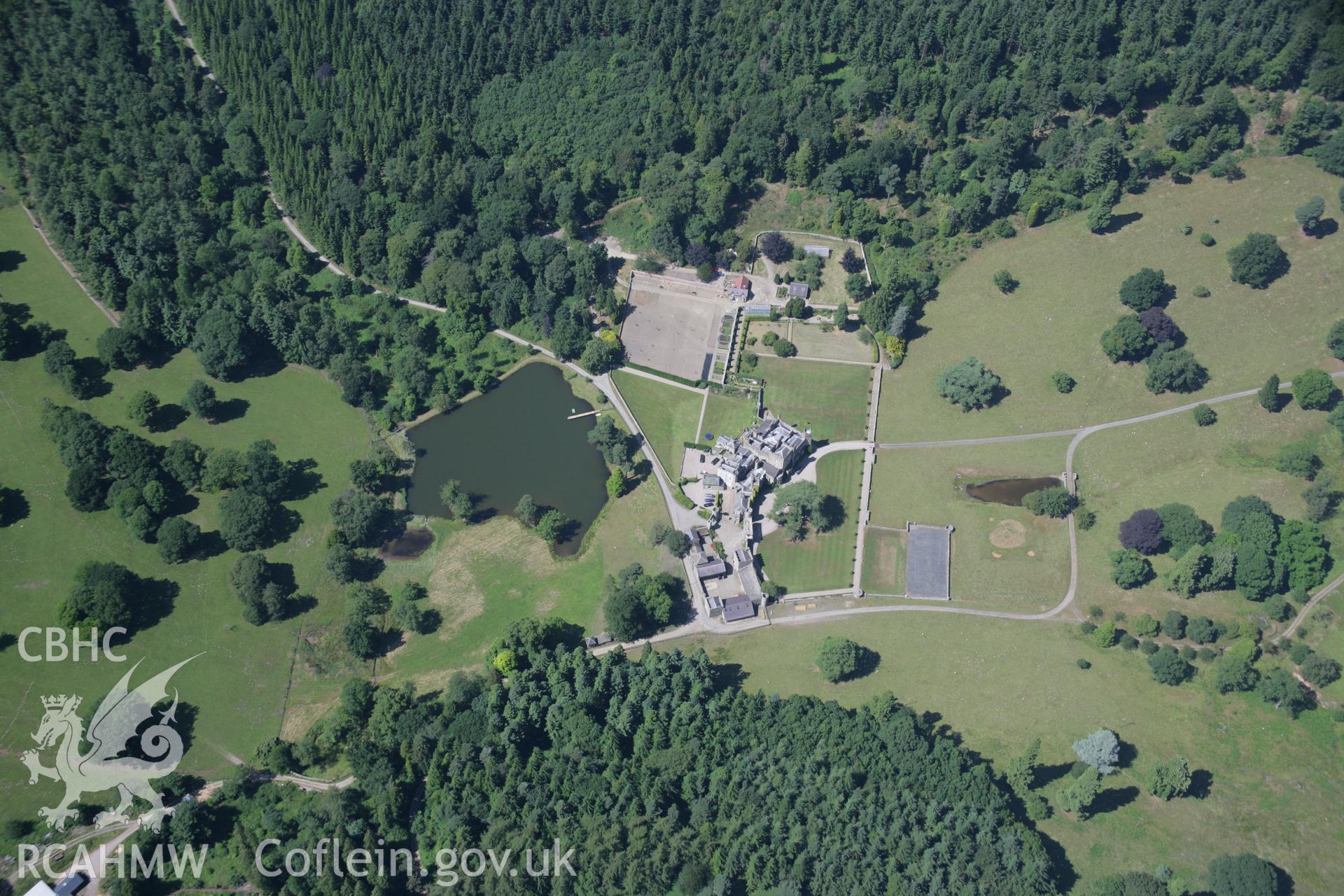 RCAHMW colour oblique aerial photograph of Stanage Park Estate. Taken on 13 July 2006 by Toby Driver.