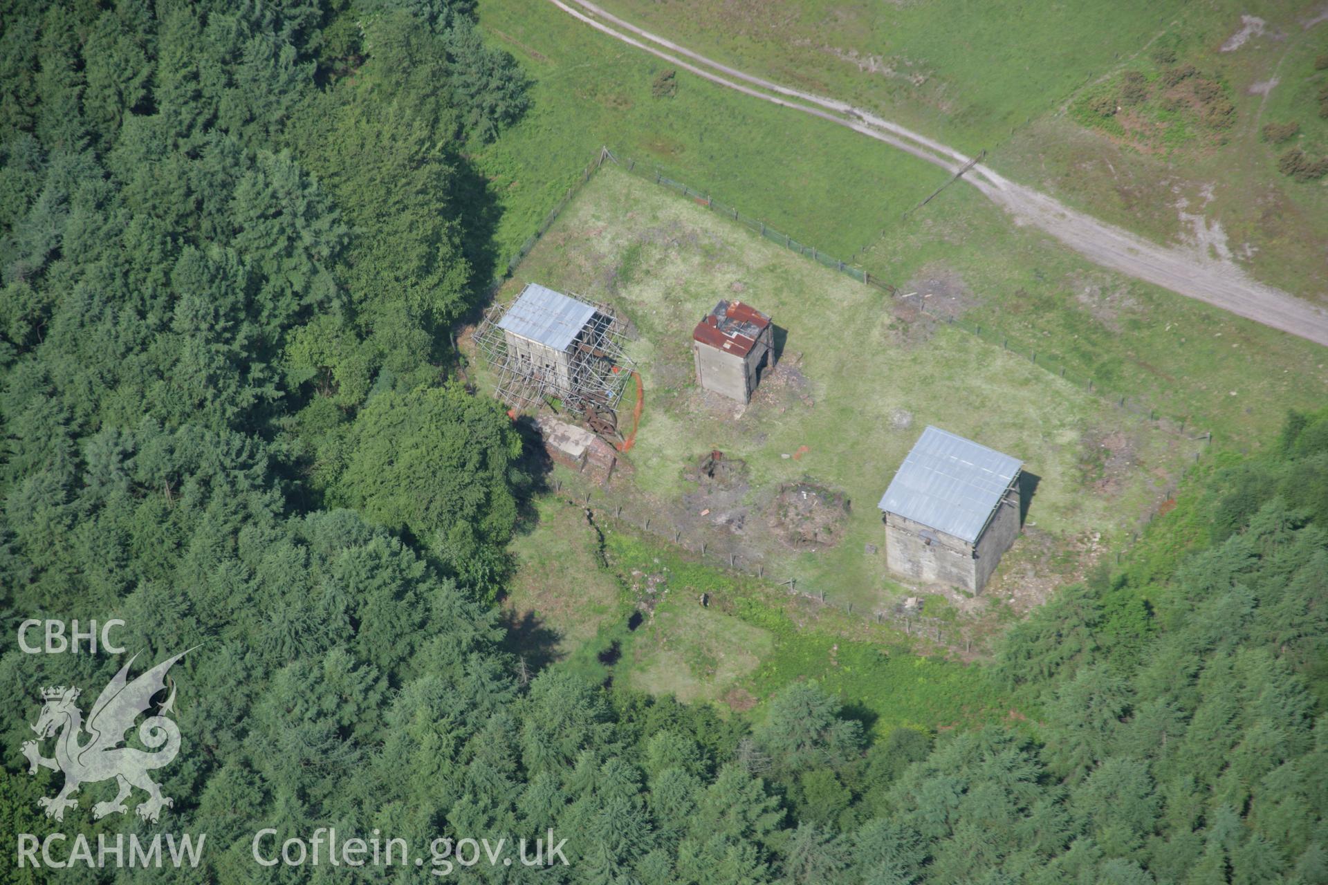 RCAHMW colour oblique aerial photograph of Glyn Pits, Pontypool, from the south. Taken on 09 June 2006 by Toby Driver.