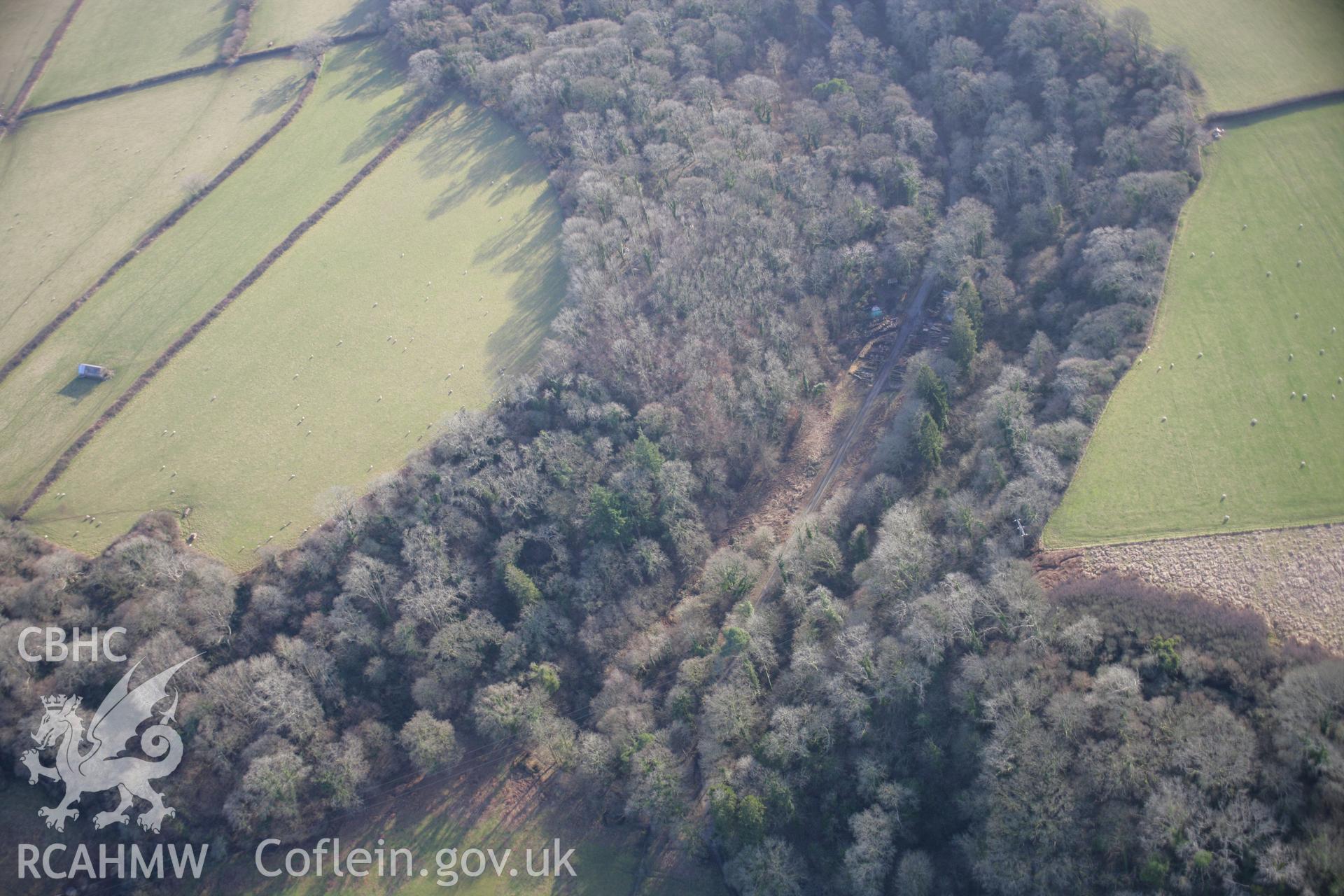 RCAHMW colour oblique aerial photograph of Tooth Cave from the north-west. Taken on 26 January 2006 by Toby Driver.