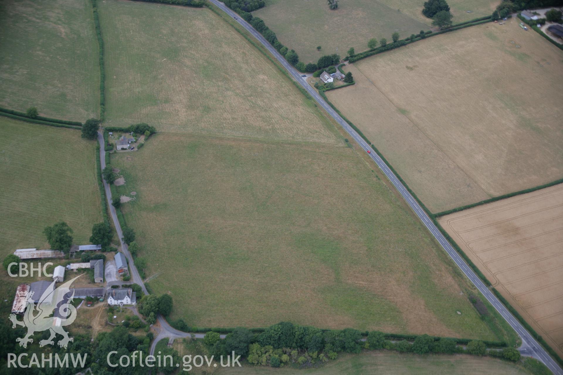 RCAHMW colour oblique aerial photograph of Garden House Enclosure. Taken on 27 July 2006 by Toby Driver.