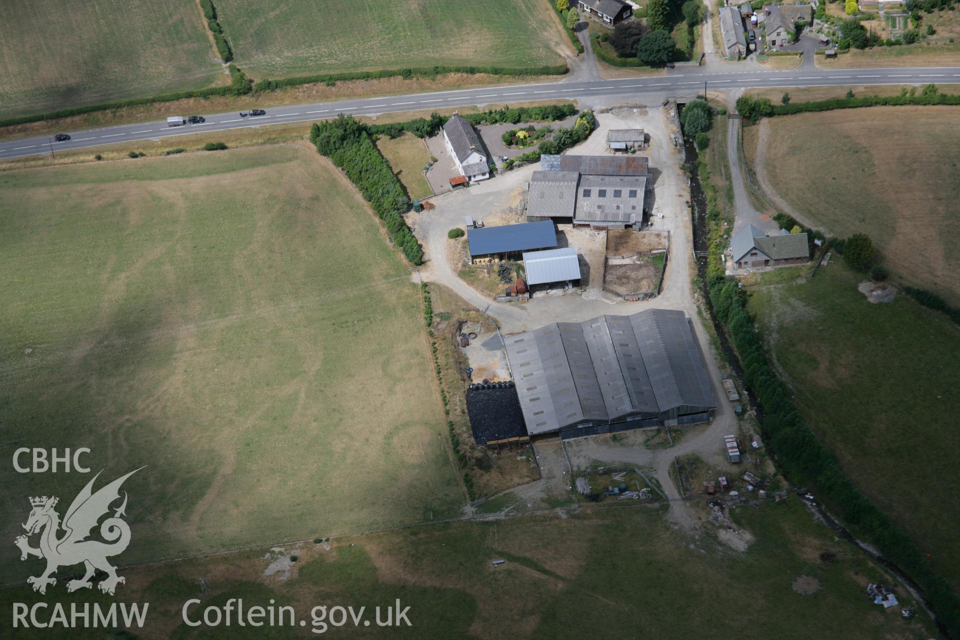 RCAHMW colour oblique aerial photograph of Haines Mill Barrow Cemetery. Taken on 27 July 2006 by Toby Driver