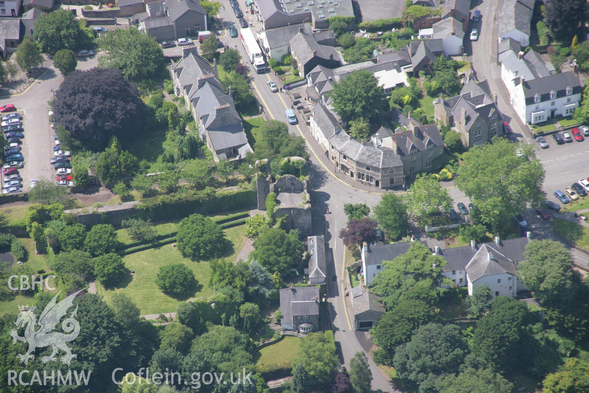 RCAHMW colour oblique photograph of Old Bishop's Palace, Llandaff. Taken by Toby Driver on 29/06/2006.