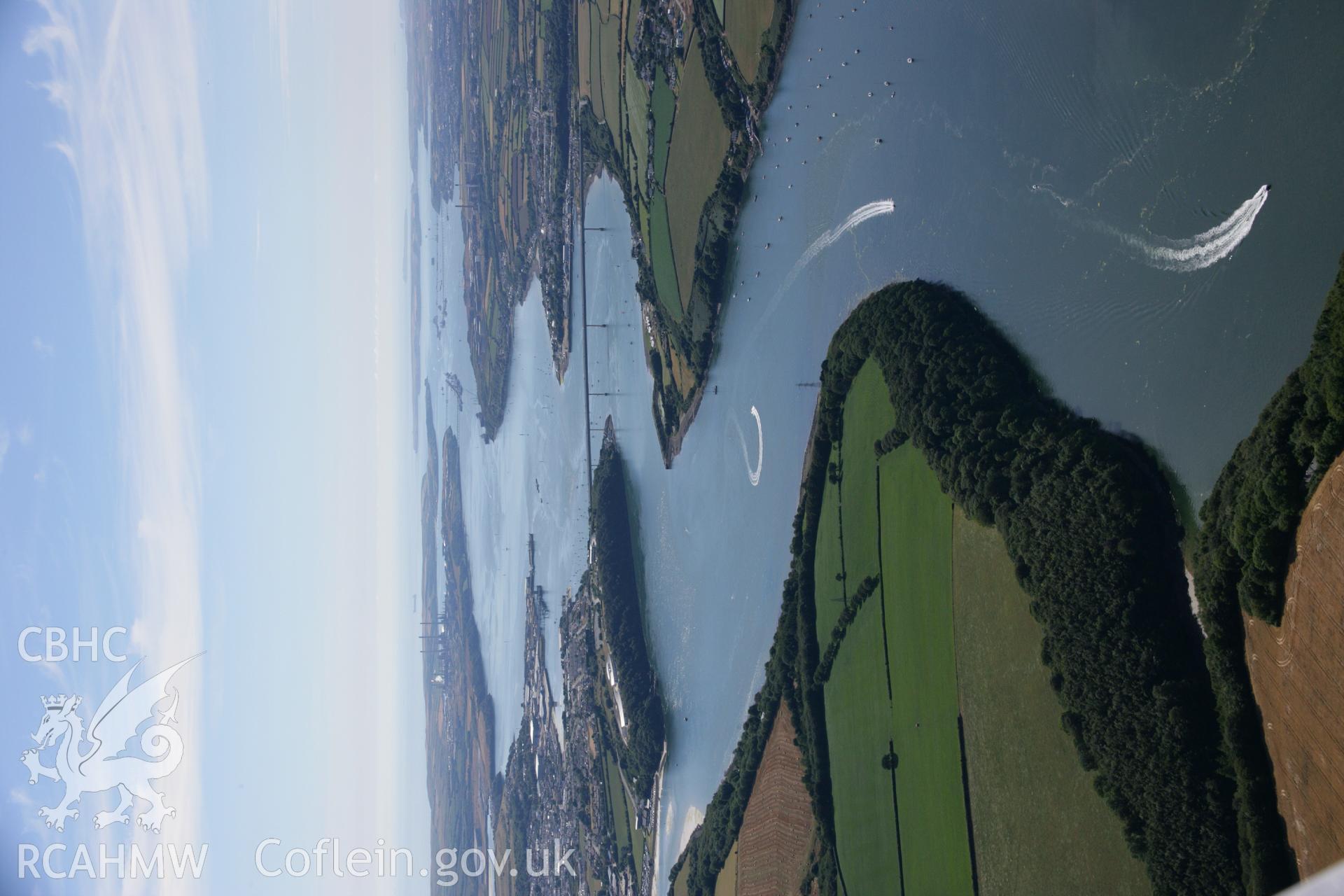 RCAHMW colour oblique aerial photograph of Cleddau Bridge from the east. Taken on 24 July 2006 by Toby Driver.