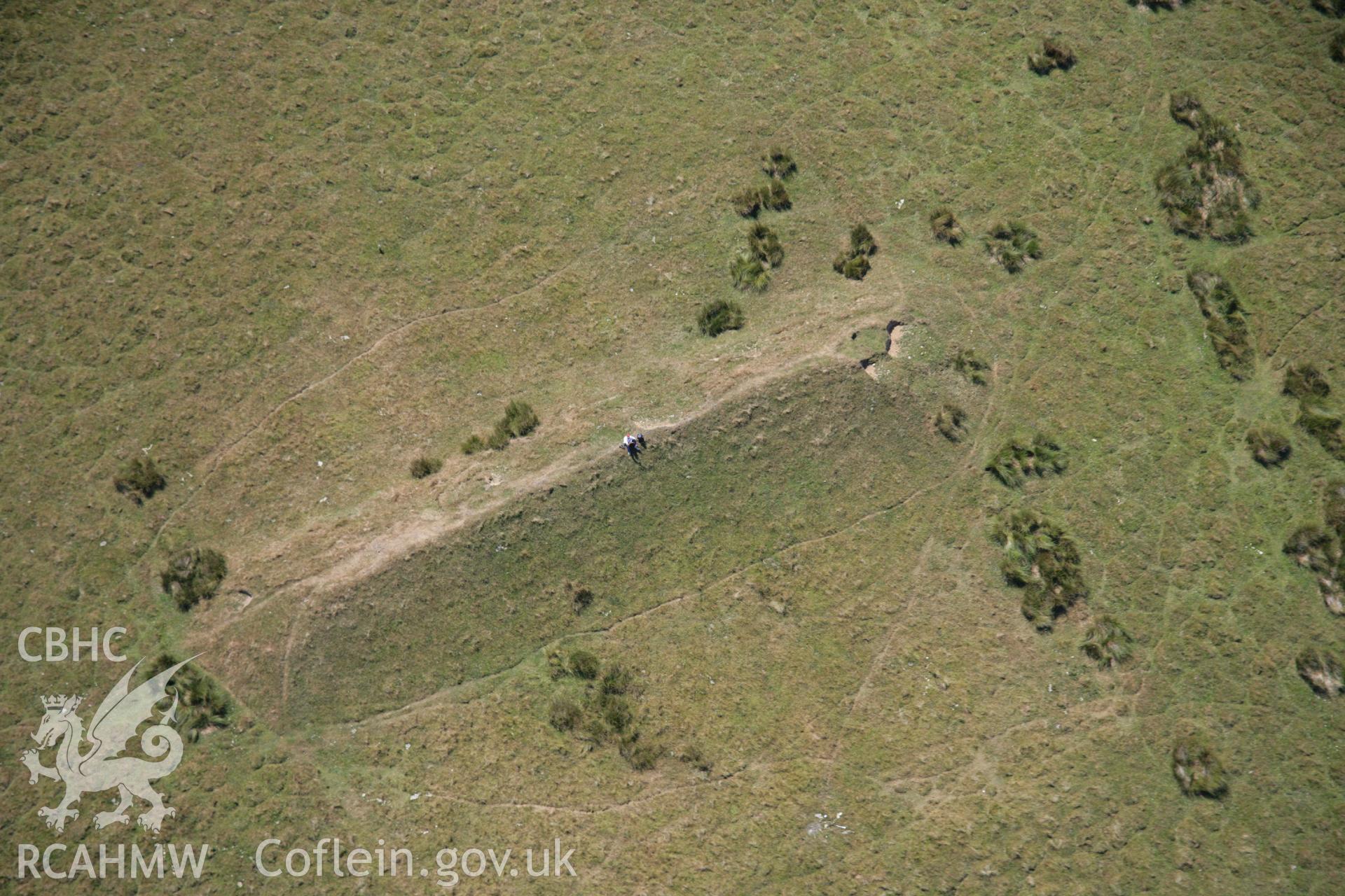 RCAHMW colour oblique aerial photograph of Garth Hill, Pillow Mound. Taken on 24 July 2006 by Toby Driver