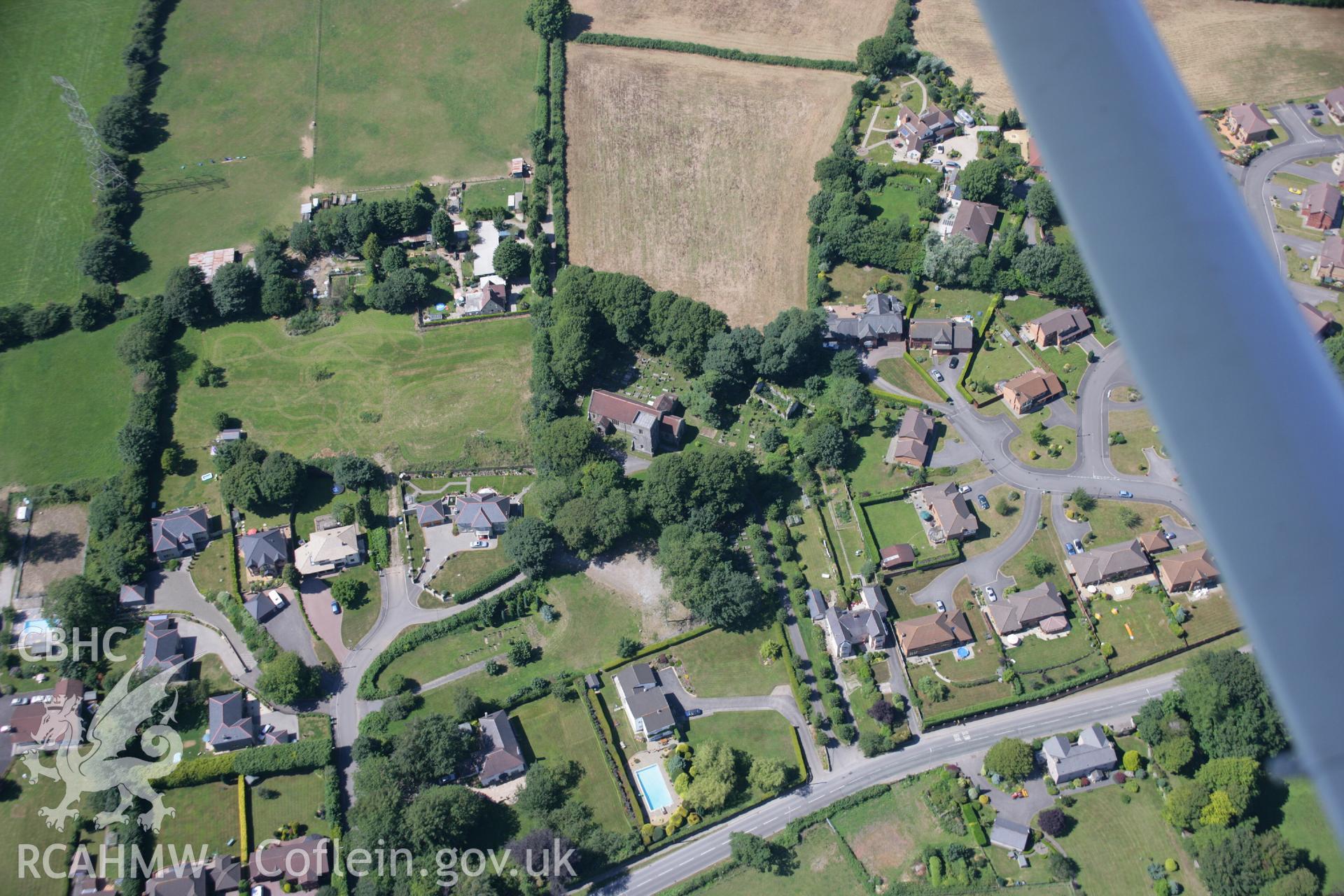 RCAHMW colour oblique aerial photograph of St Ann's Chapel (Capel Tal-y-Garn), Talygarn. Taken on 24 July 2006 by Toby Driver.