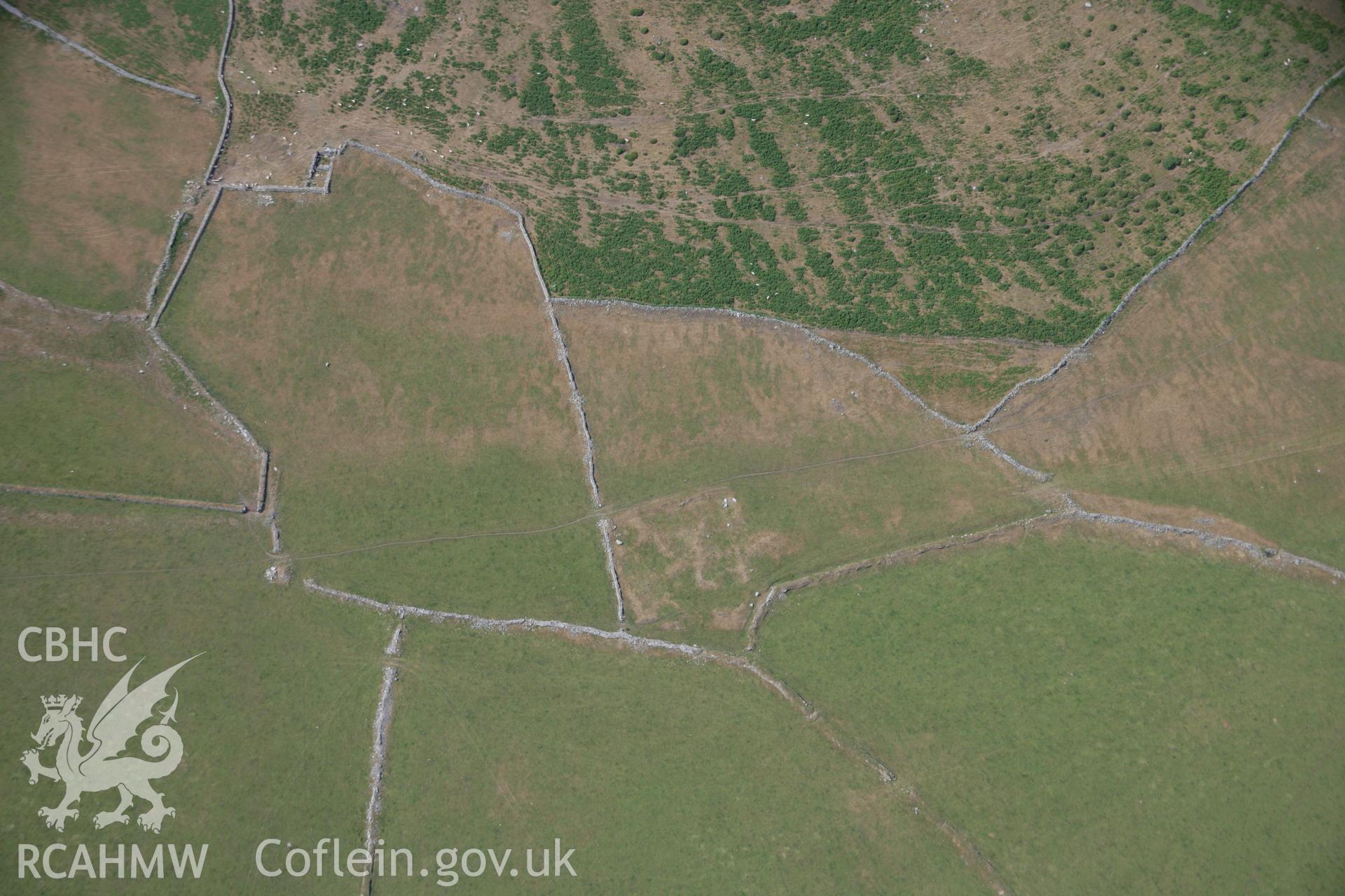 RCAHMW colour oblique aerial photograph of Ty-Gwyn Settlement Features. Taken on 25 July 2006 by Toby Driver