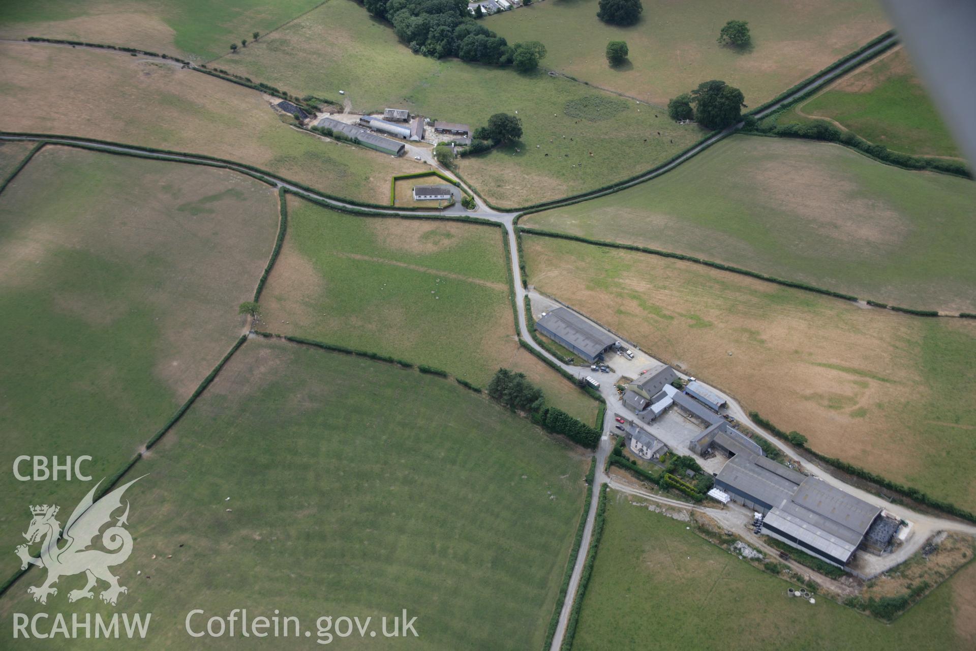 RCAHMW colour oblique aerial photograph of Brenan Roman Road Section. Taken on 27 July 2006 by Toby Driver.