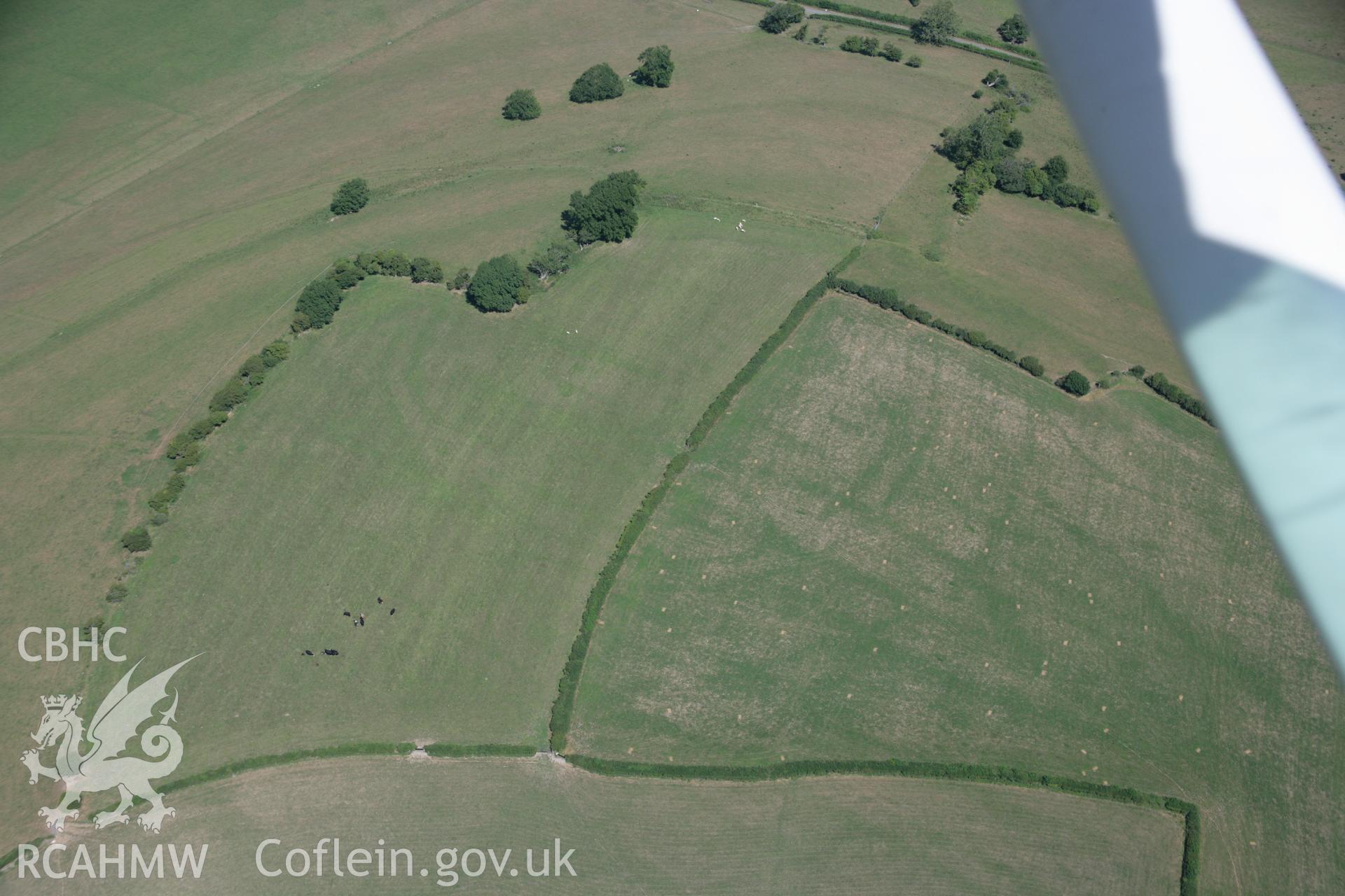 RCAHMW colour oblique aerial photograph of the causewayed enclosure at Flemingston. Taken on 24 July 2006 by Toby Driver.