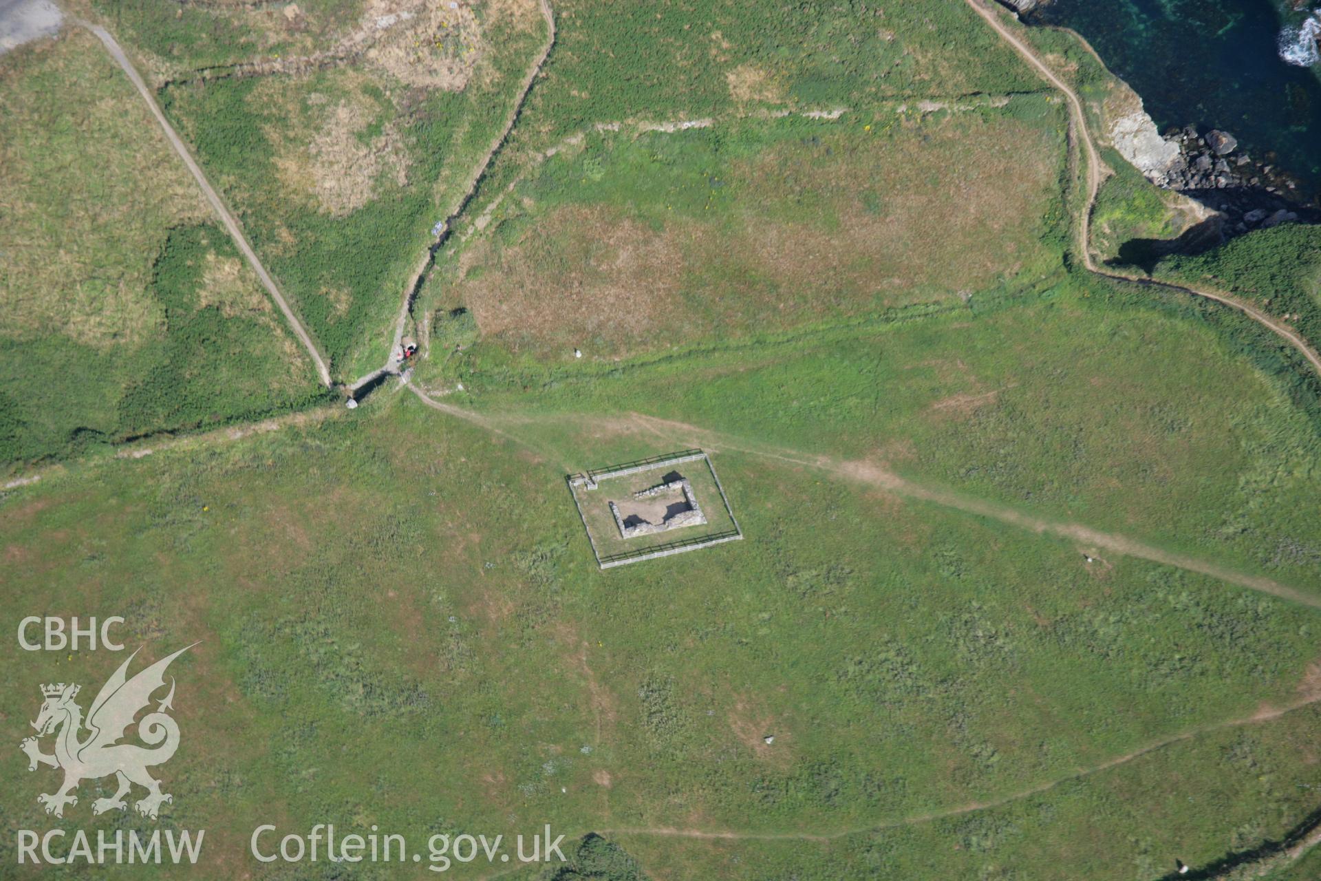 RCAHMW colour oblique aerial photograph of St Non's Chapel. Taken on 24 July 2006 by Toby Driver.