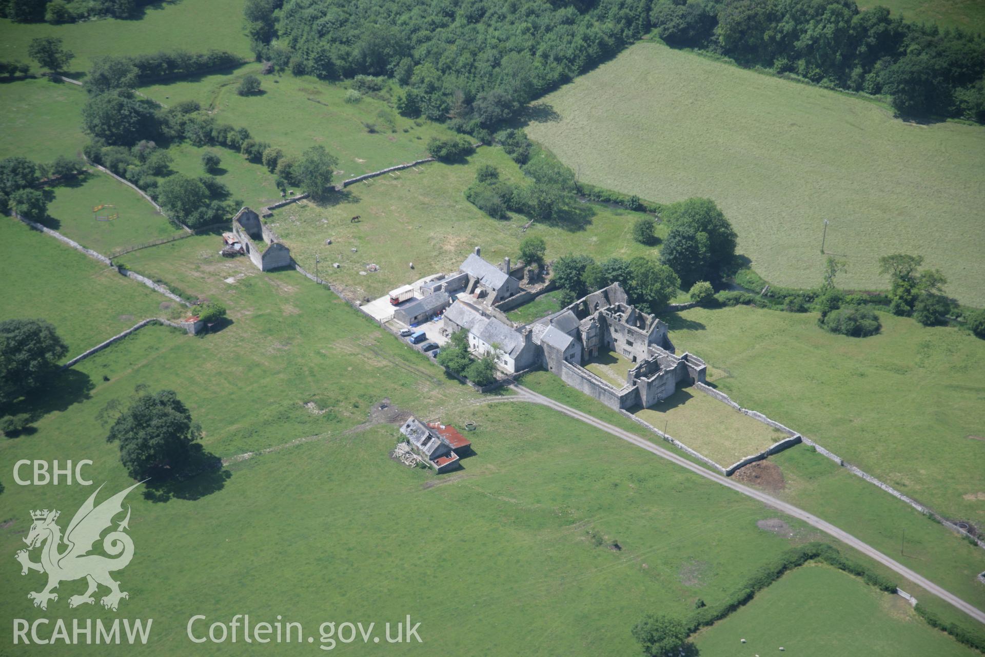 RCAHMW colour oblique photograph of Old Beaupre. Taken by Toby Driver on 29/06/2006.