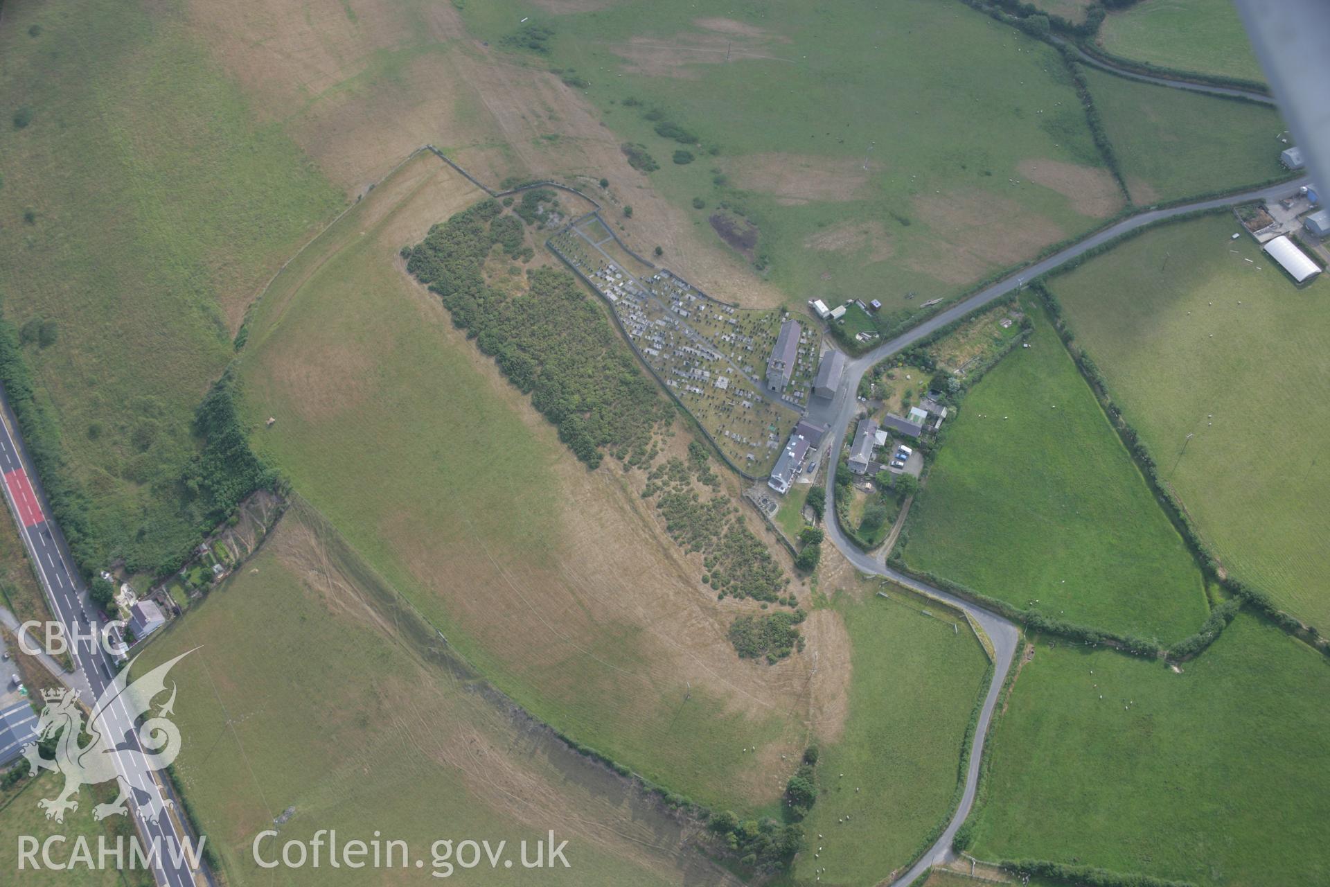 RCAHMW colour oblique aerial photograph of Maes-Yr-Eglwys Sunday School. Taken on 21 July 2006 by Toby Driver.