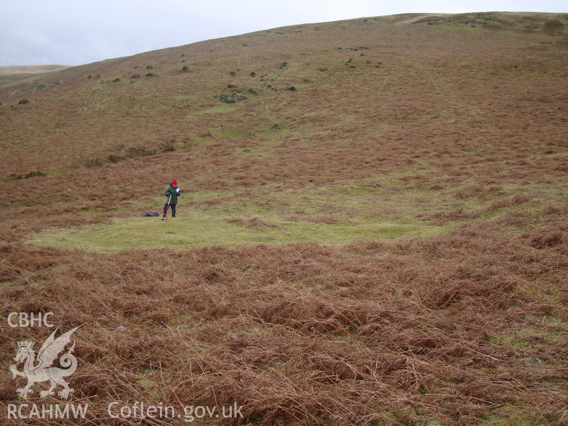 Digital colour photograph of Cwmhindda longhut II taken on 11/01/2009 by R.P.Sambrook during the Banc y Celyn Upland Survey undertaken by Trysor.