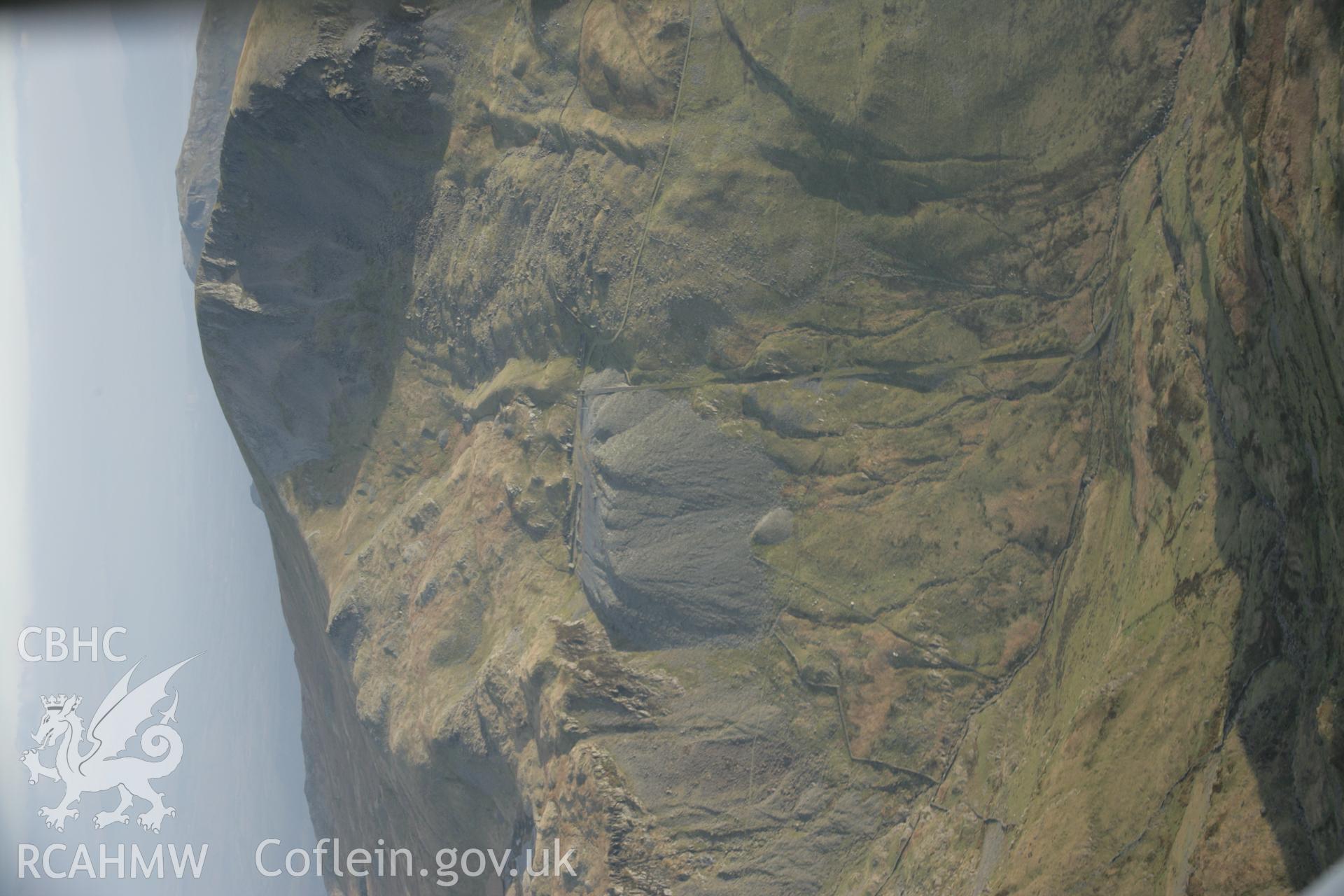 RCAHMW digital colour oblique photograph of Croesor Slate Quarry from the north. Taken on 20/03/2005 by T.G. Driver.