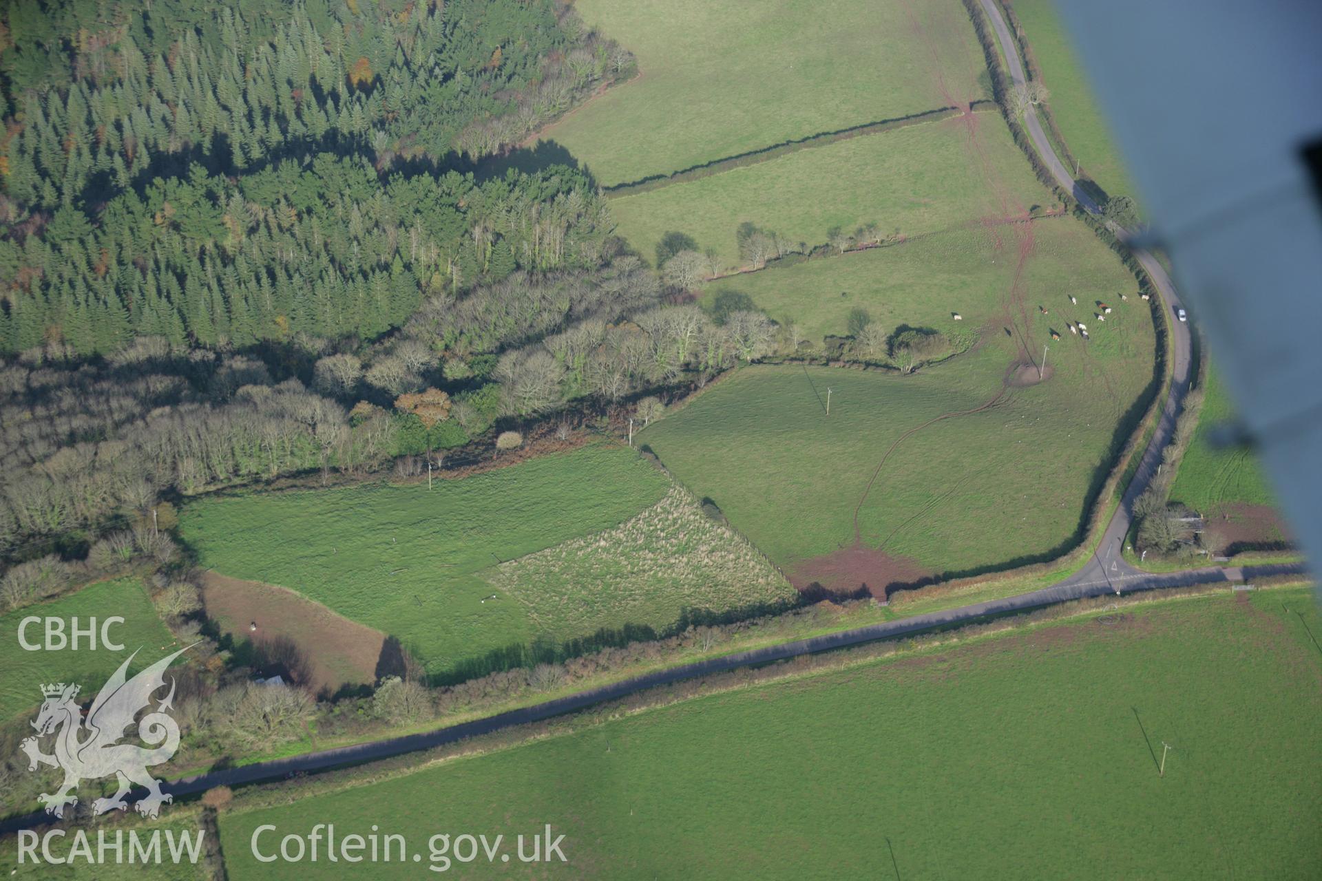 RCAHMW colour oblique aerial photograph of Stackpole Enclosure from the south-east. Taken on 19 November 2005 by Toby Driver