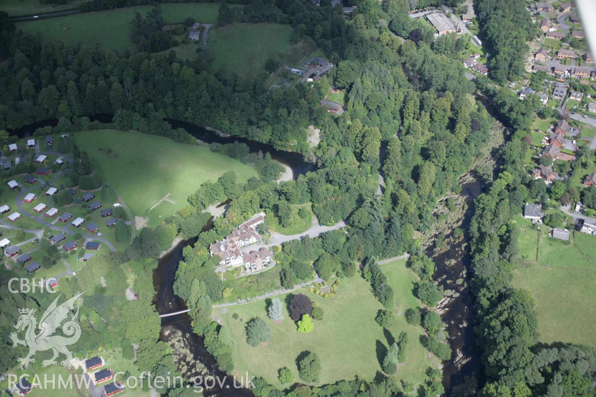 RCAHMW colour oblique aerial photograph of Caer Beris from the south-west. Taken on 02 September 2005 by Toby Driver