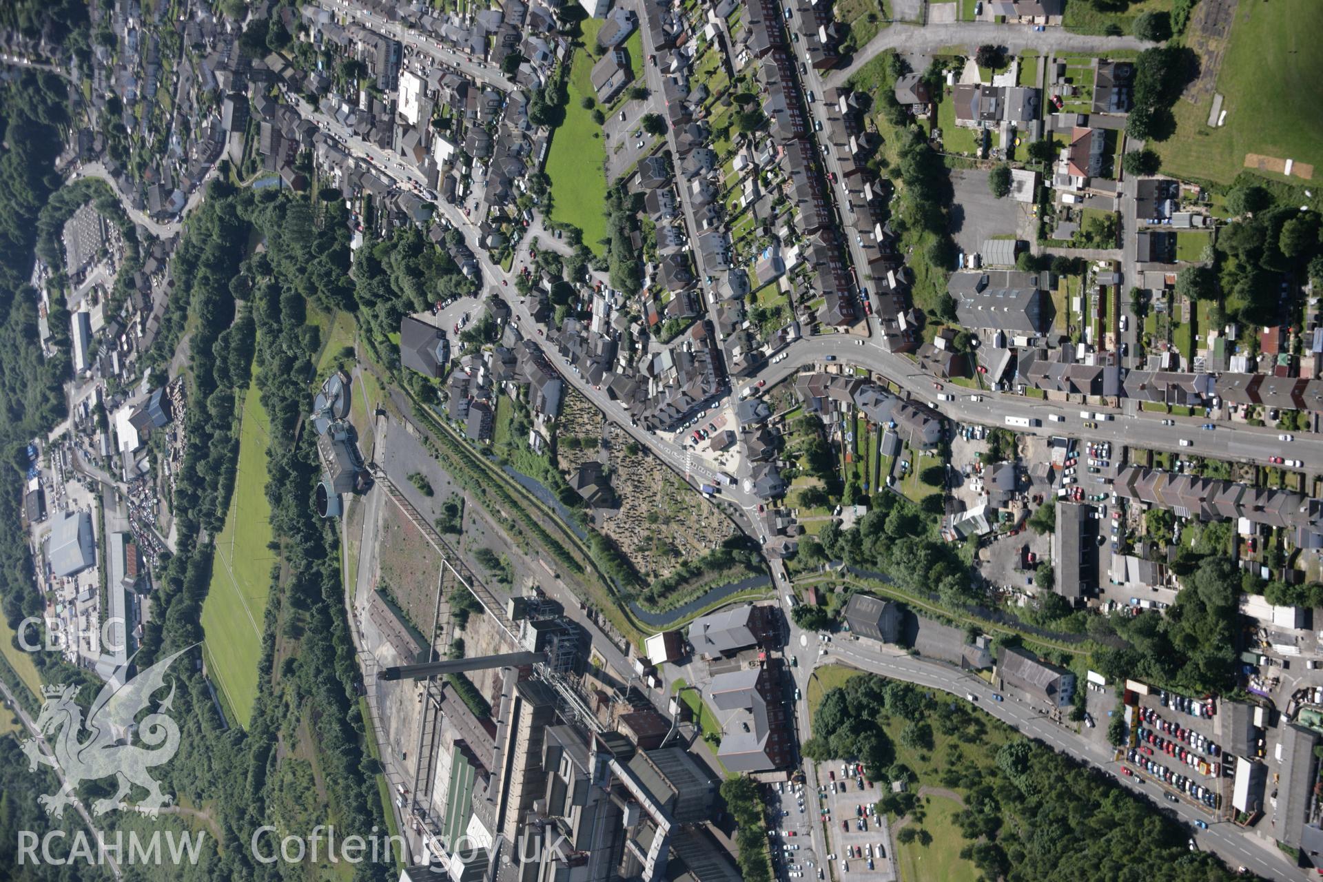 RCAHMW colour oblique aerial photograph of Swansea Canal, Clydach Bridge Lock, looking towards Ynyspenllwch works in the south-west. Taken on 22 June 2005 by Toby Driver