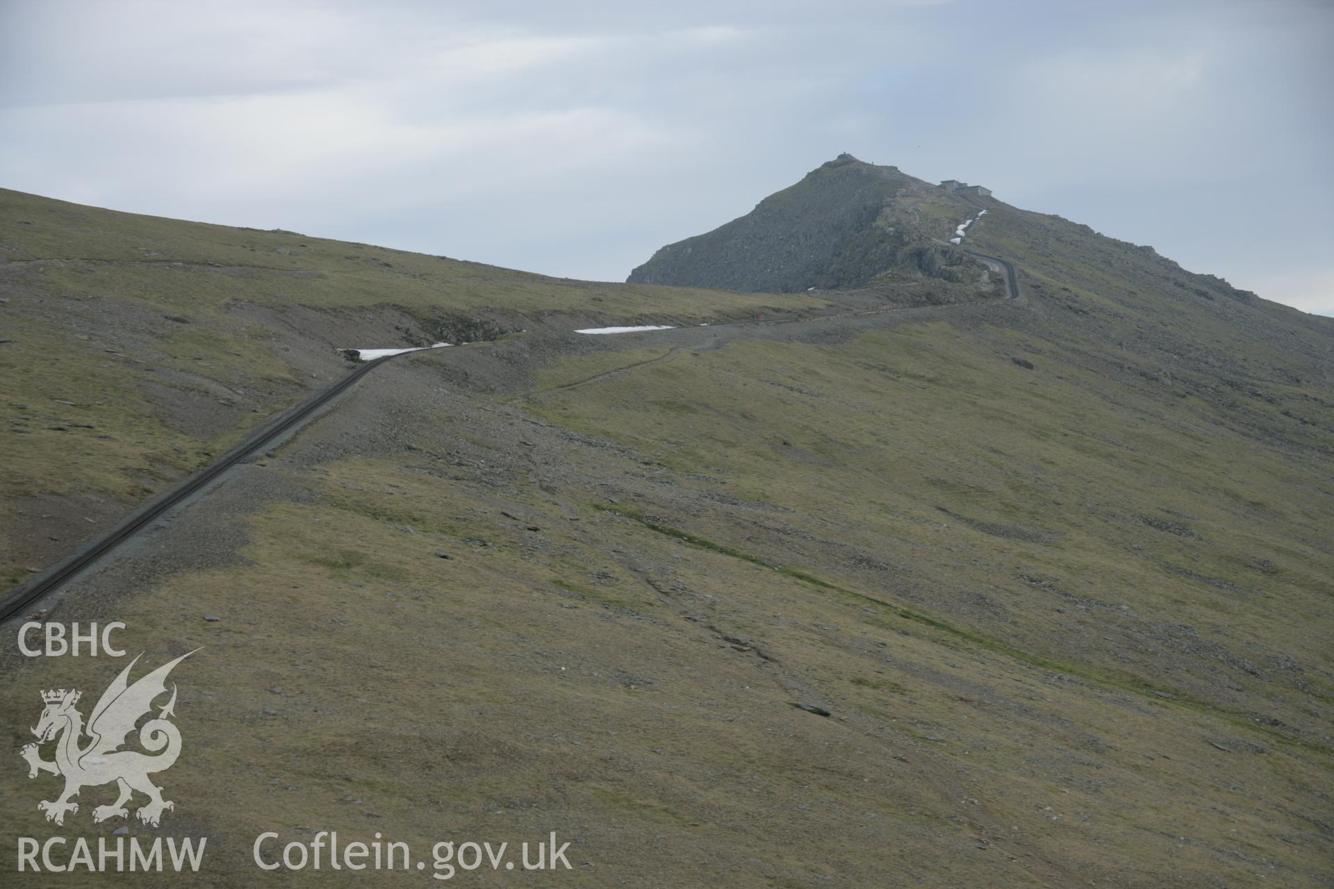 RCAHMW digital colour oblique photograph of Snowdon Mountain Railway. Taken on 20/03/2005 by T.G. Driver.