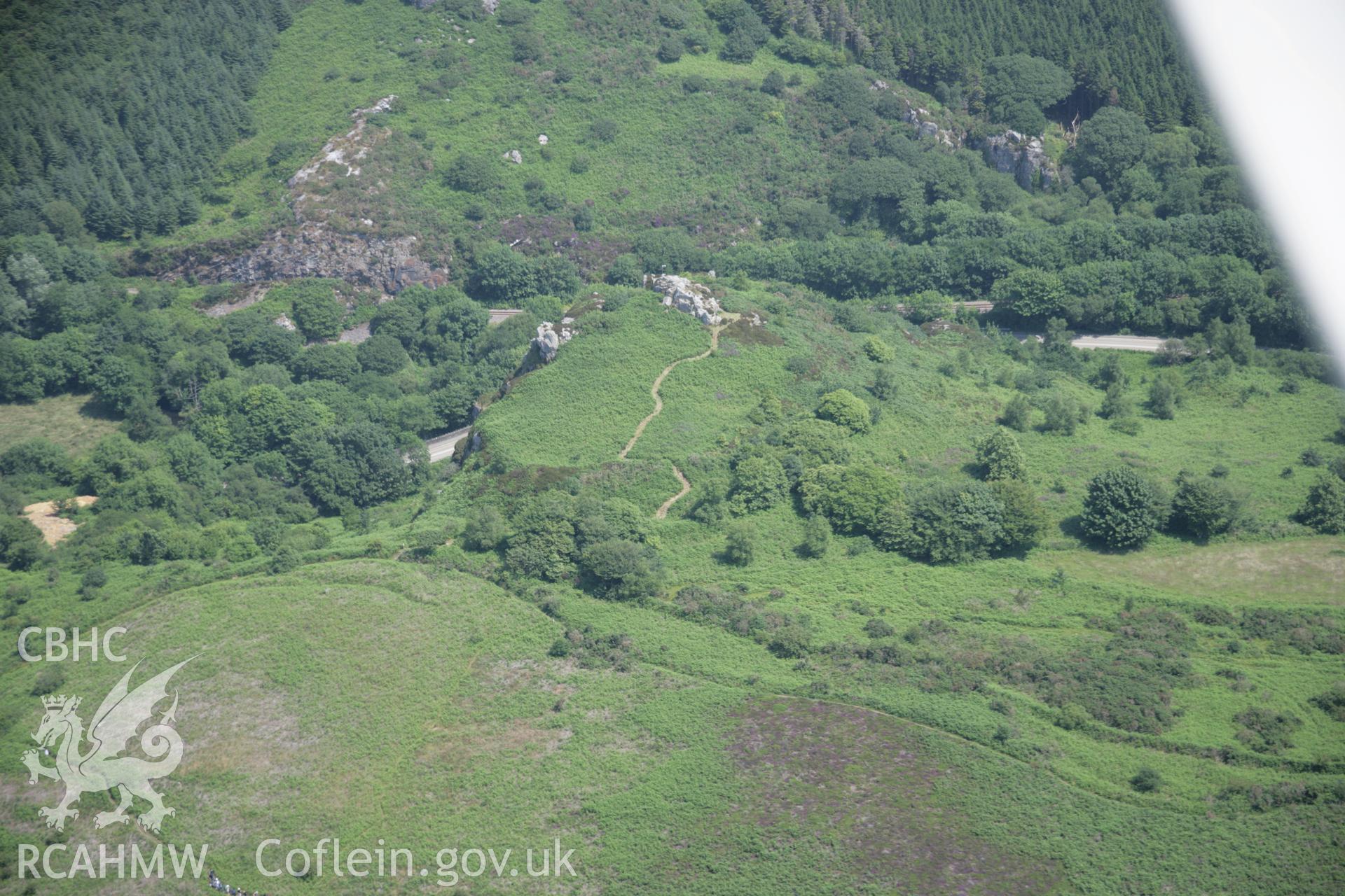 RCAHMW colour oblique aerial photograph of Great Treffgarne Rocks from the west. Taken on 11 July 2005 by Toby Driver