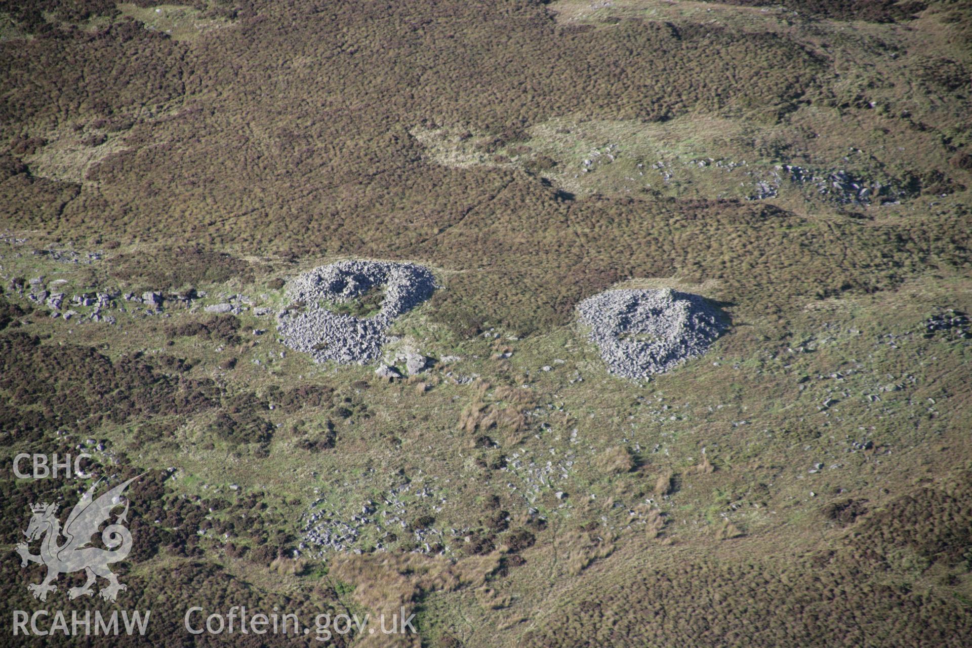 RCAHMW colour oblique aerial photograph of Gamriw Cairn II (north), viewed from the south. Taken on 13 October 2005 by Toby Driver