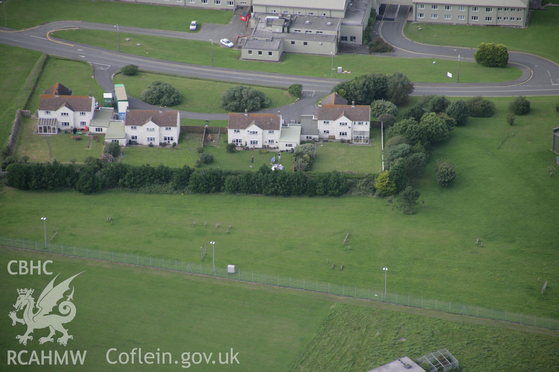 RCAHMW digital colour oblique photograph of Brawdy Airfield viewed from the south. Taken on 01/09/2005 by T.G. Driver.