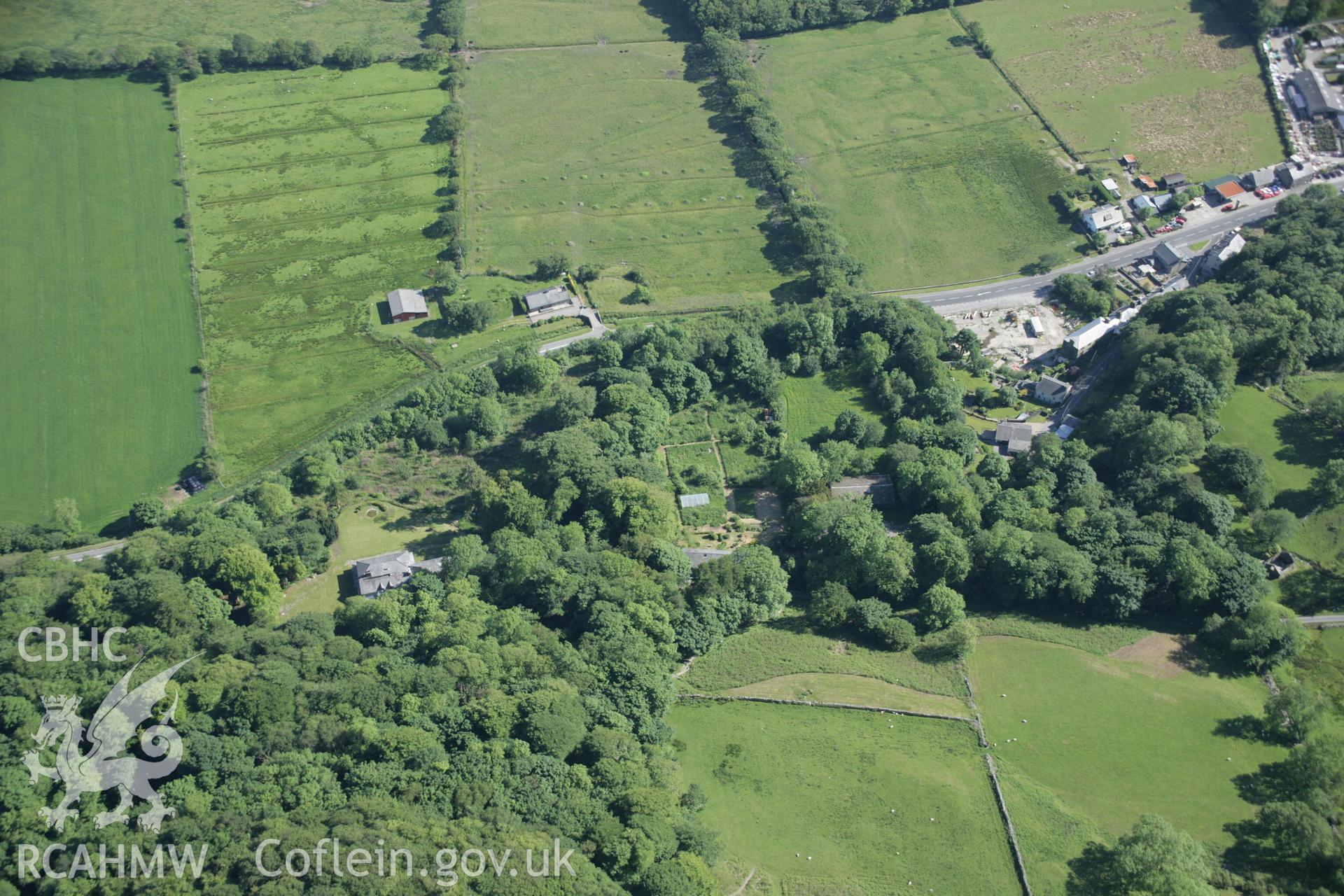 RCAHMW digital colour oblique photograph of Tan-yr-Allt viewed from the north. Taken on 08/06/2005 by T.G. Driver.