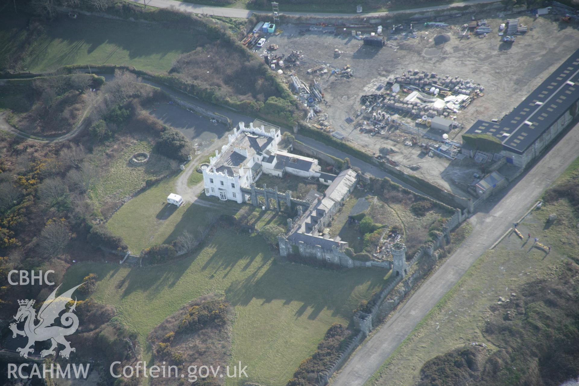 RCAHMW digital colour oblique photograph of Soldier's Point Hotel. Taken on 20/03/2005 by T.G. Driver.