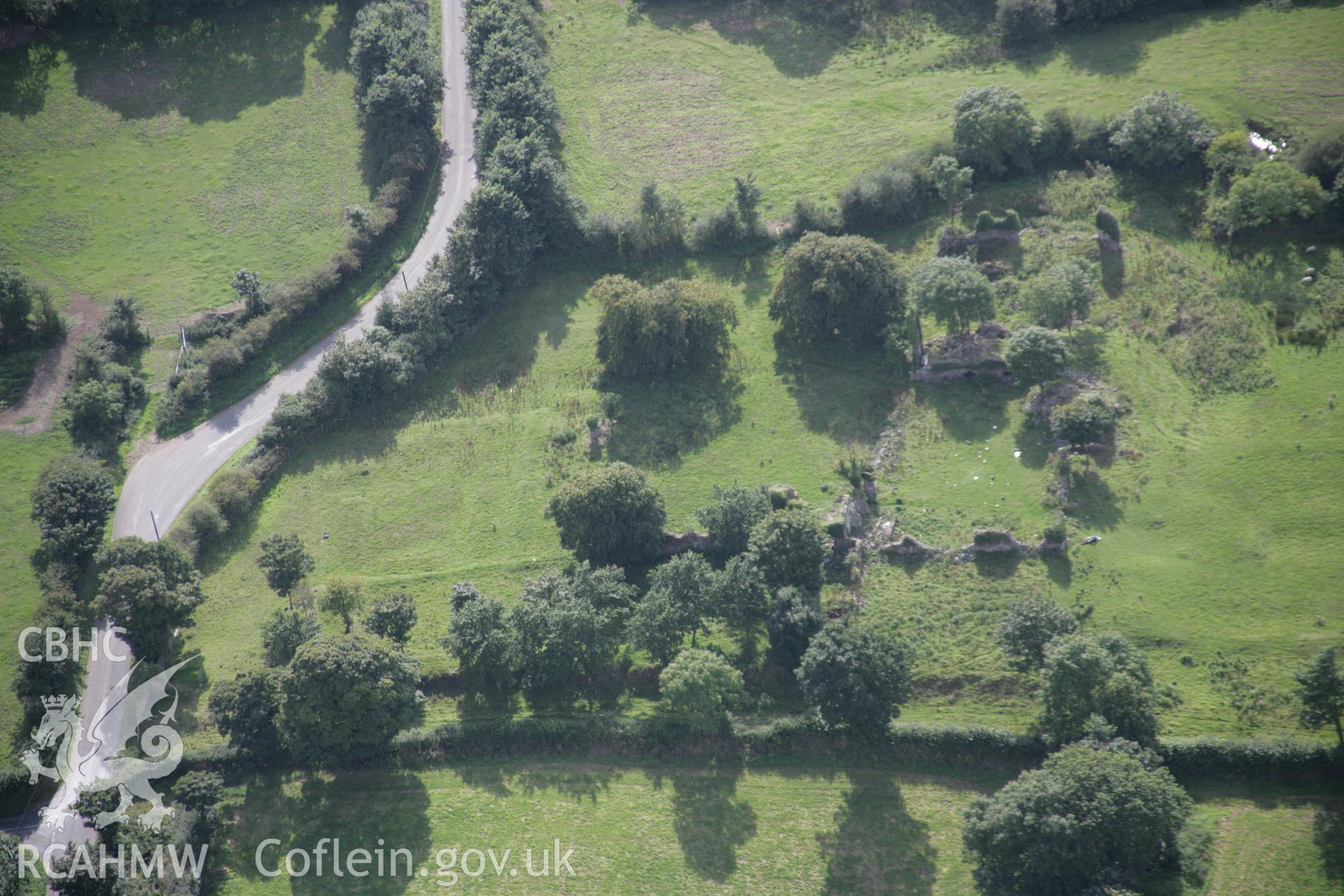 RCAHMW digital colour oblique photograph of Haroldston House Garden Earthworks viewed from the east. Taken on 01/09/2005 by T.G. Driver.