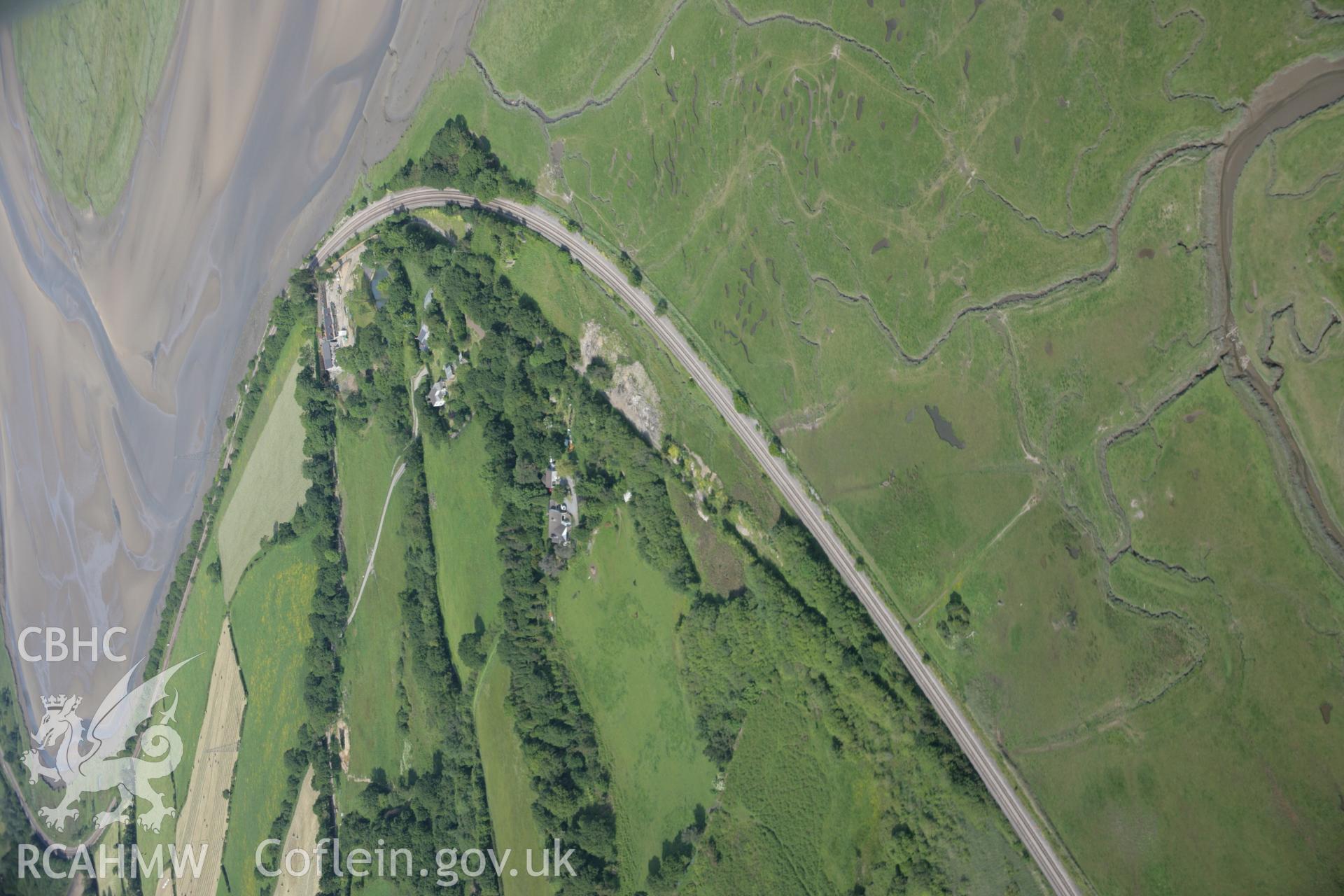 RCAHMW colour oblique aerial photograph of Pencoed Lead Works, viewed from the south. Taken on 09 June 2005 by Toby Driver