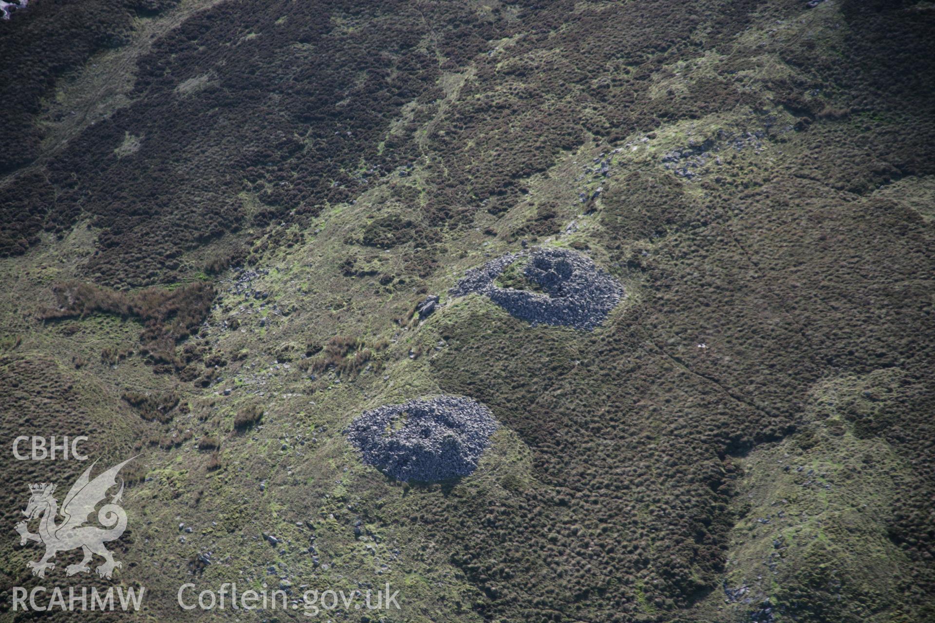 RCAHMW colour oblique aerial photograph of Gamriw Cairn II (north), viewed from the north-east. Taken on 13 October 2005 by Toby Driver