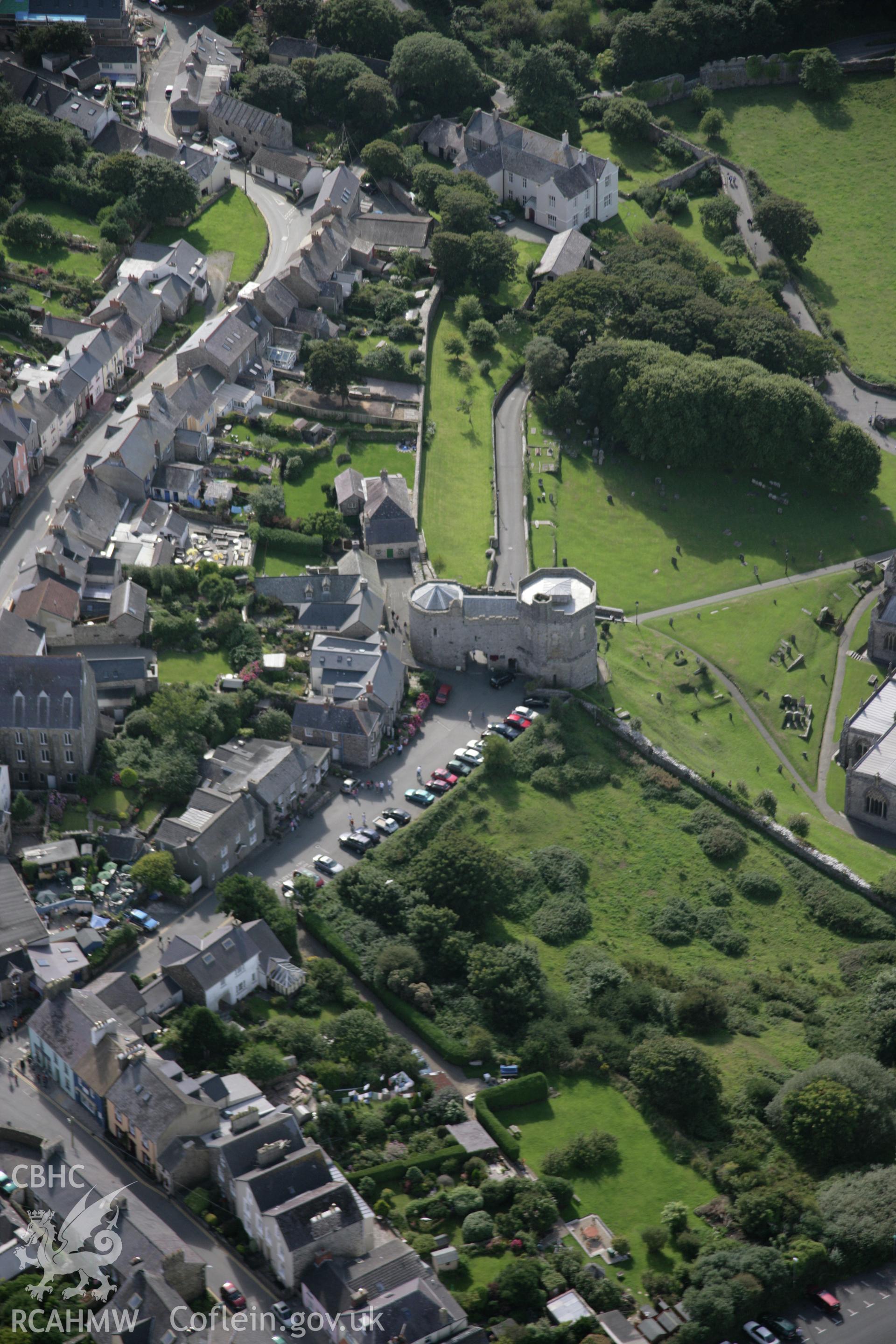 RCAHMW digital colour oblique photograph of Porth-y-Twr, St. David's Cathedral Close, viewed from the east. Taken on 01/09/2005 by T.G. Driver.