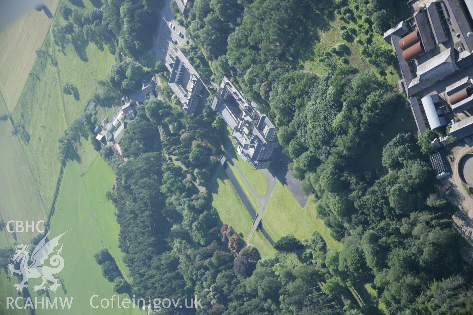 RCAHMW digital colour oblique photograph of Glynllifon Country House Garden viewed from the north-east. Taken on 08/06/2005 by T.G. Driver.