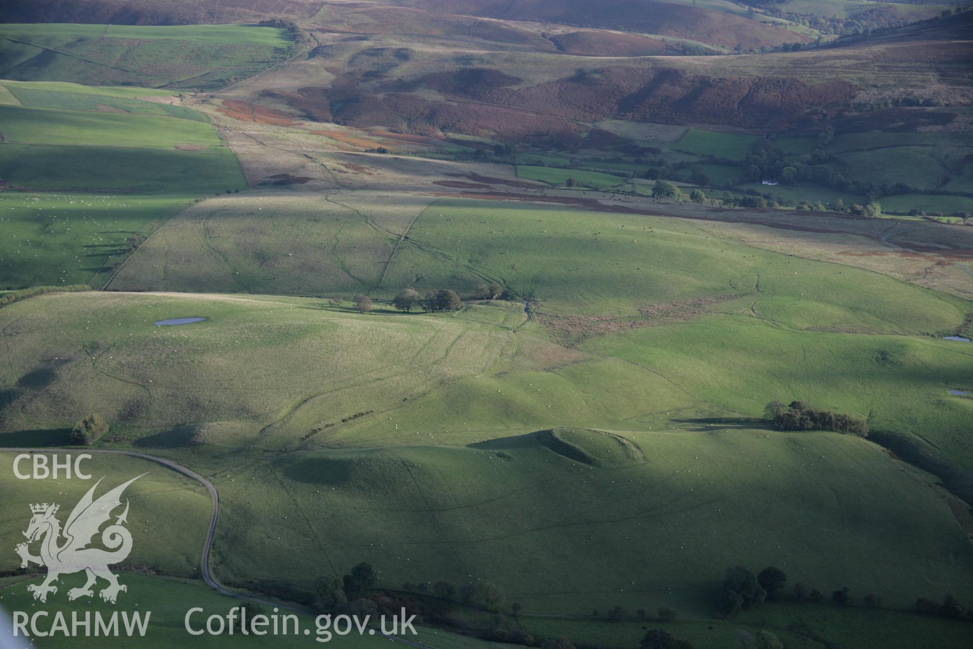 RCAHMW colour oblique aerial photograph of Castell-y-Blaidd, looking south-east. Taken on 13 October 2005 by Toby Driver