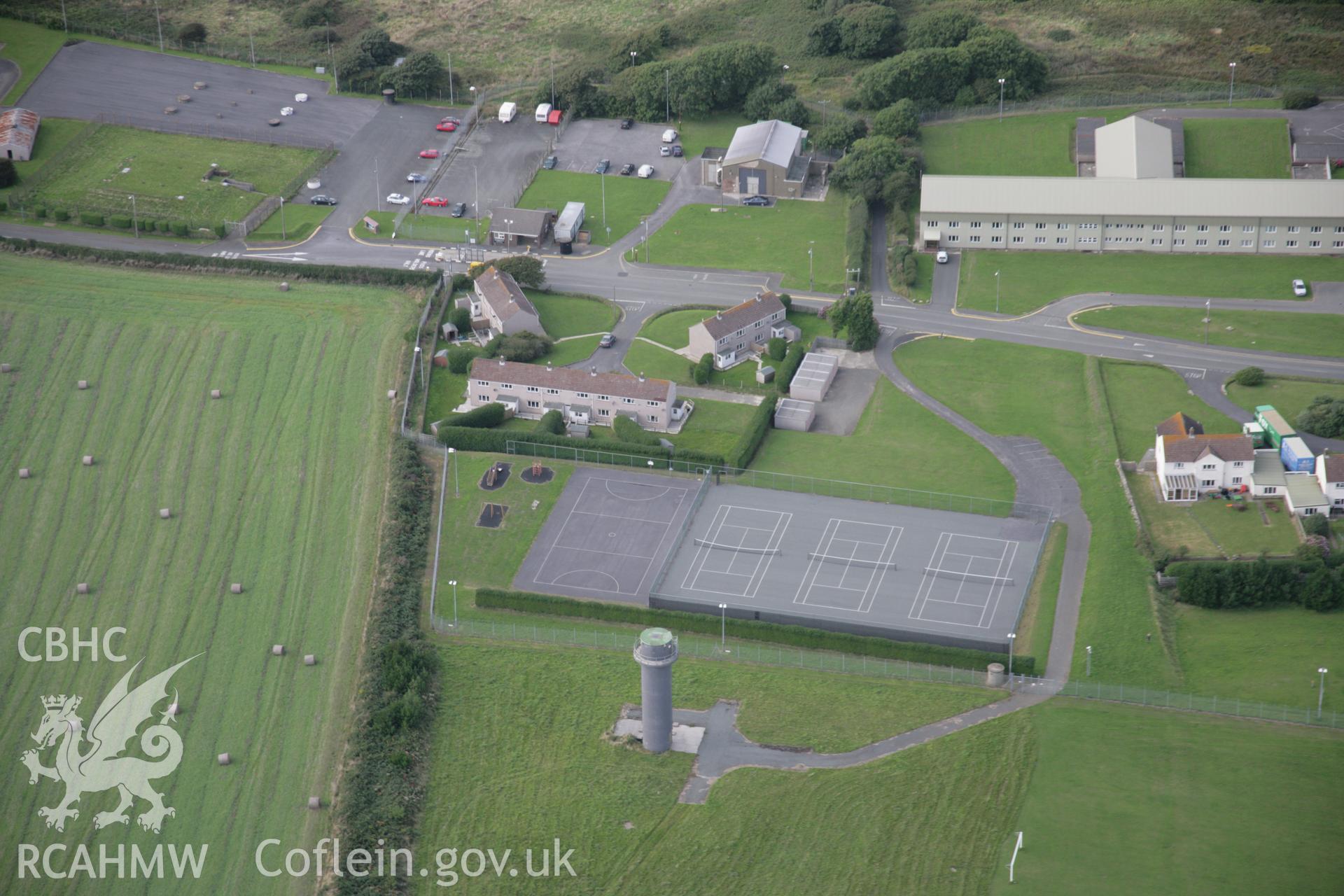 RCAHMW digital colour oblique photograph of Brawdy Airfield viewed from the south. Taken on 01/09/2005 by T.G. Driver.