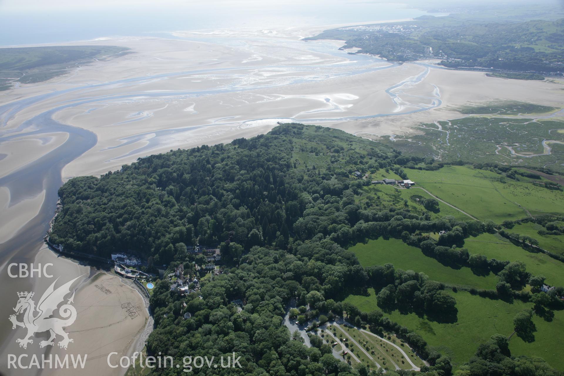 RCAHMW digital colour oblique photograph of Portmeirion viewed from the east. Taken on 08/06/2005 by T.G. Driver.