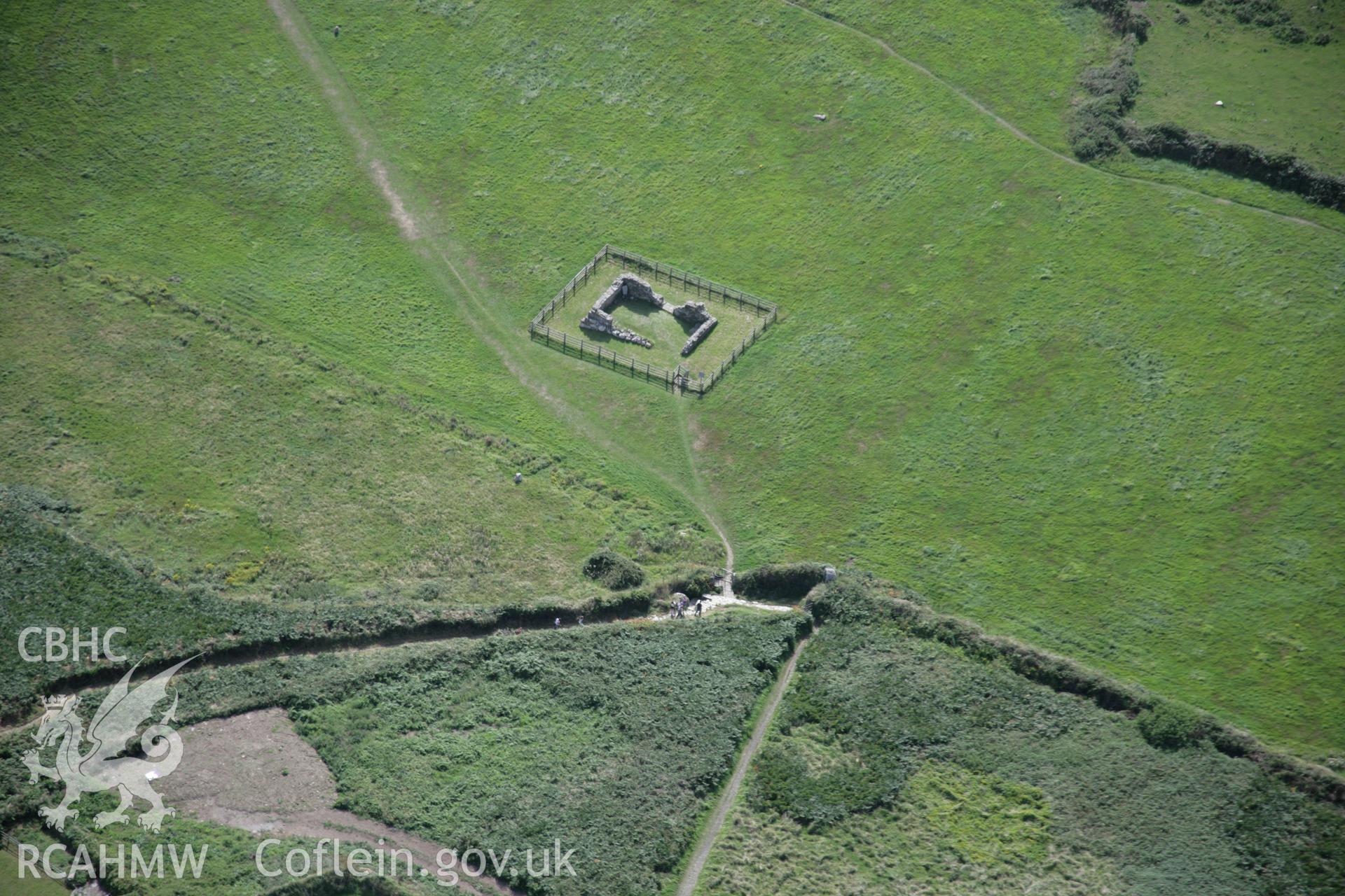 RCAHMW digital colour oblique photograph of St. Non's Chapel viewed from the north-east. Taken on 01/09/2005 by T.G. Driver.