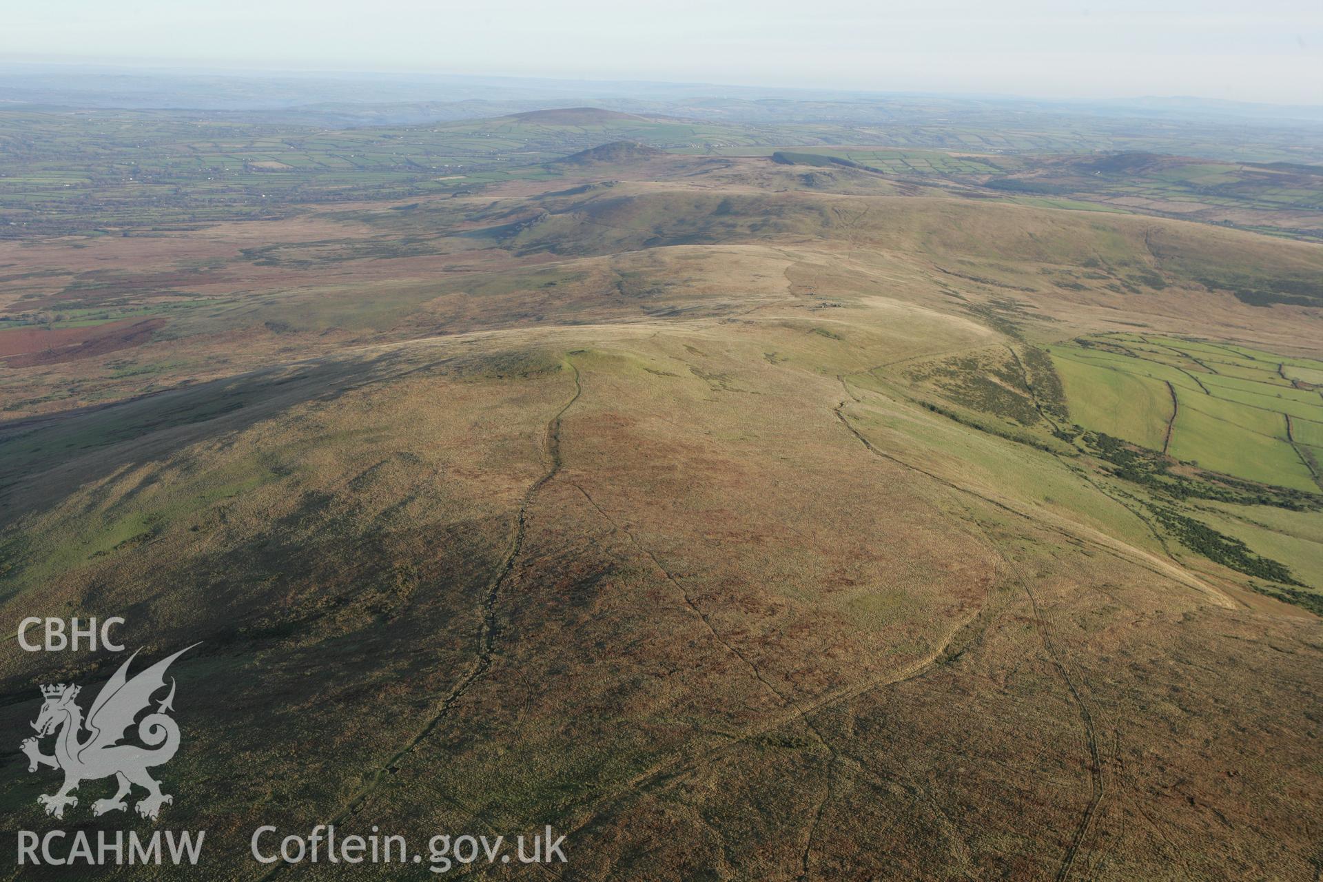 RCAHMW colour oblique photograph of Preseli Hills, looking west to east. Taken by Toby Driver on 15/12/2008.