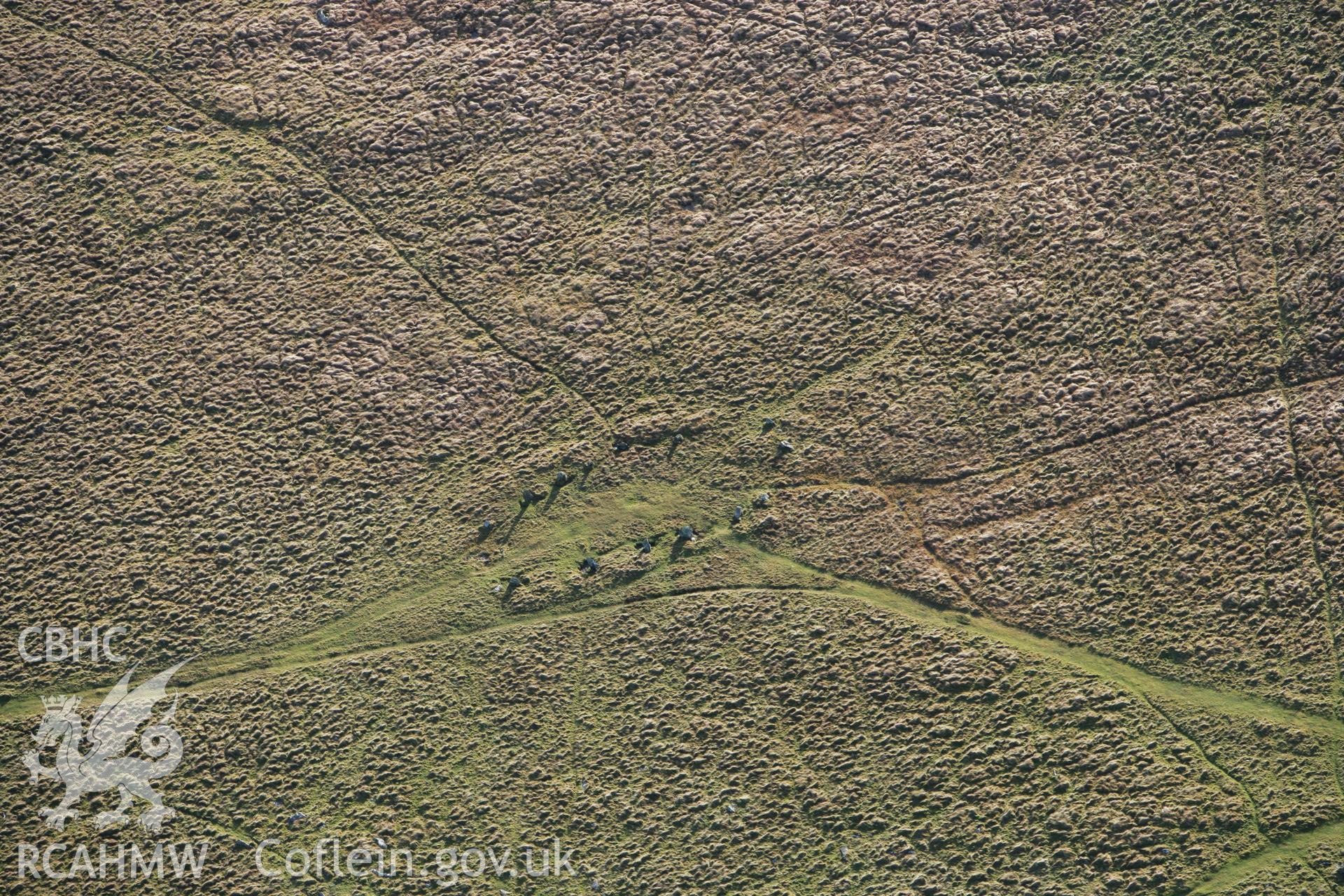 RCAHMW colour oblique photograph of Bedd Arthur. Taken by Toby Driver on 15/12/2008.