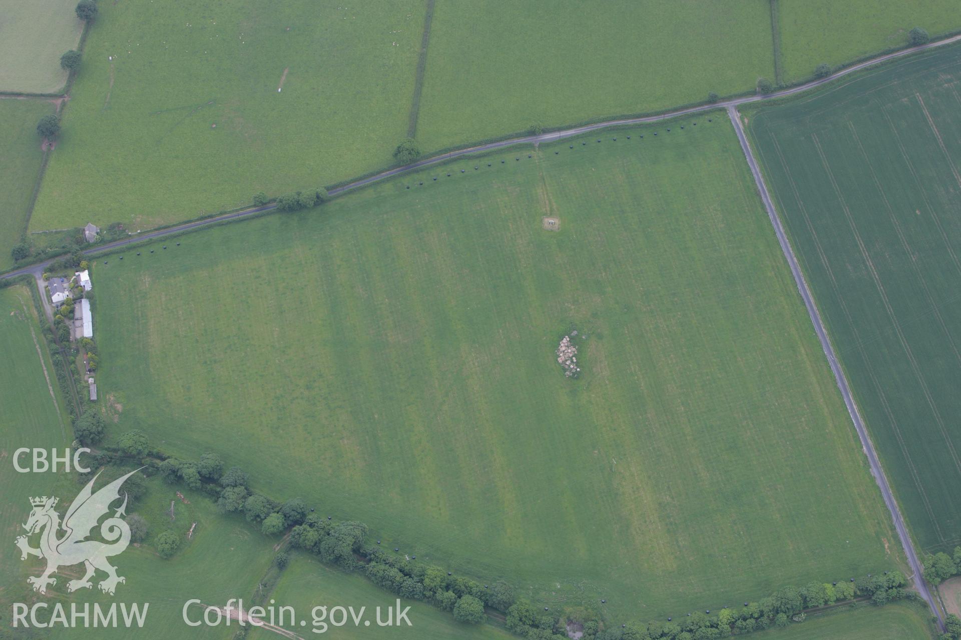 RCAHMW colour oblique photograph of Bodowyr Burial Chamber. Taken by Toby Driver on 13/06/2008.