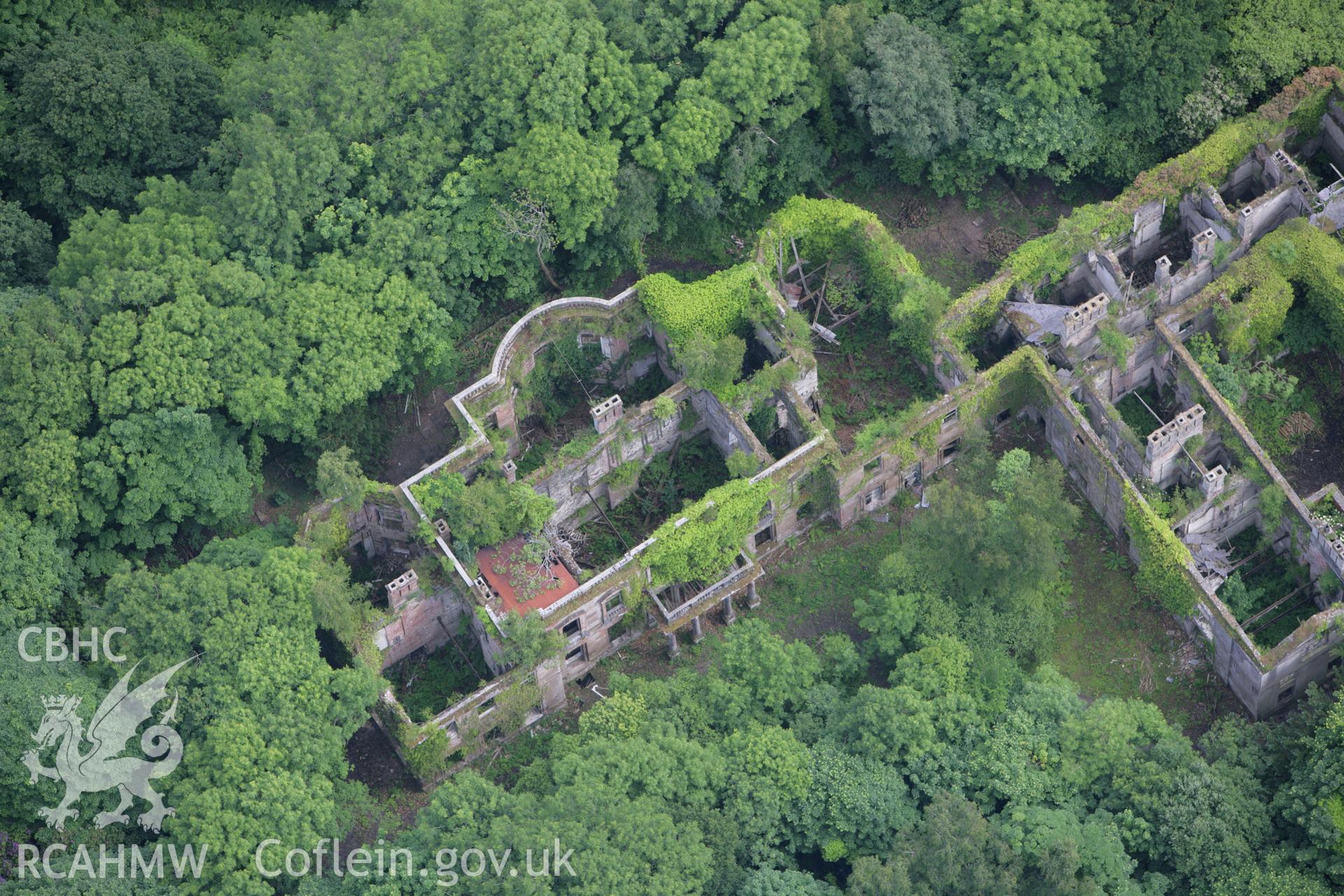 RCAHMW colour oblique photograph of Baron Hill, Beaumaris. Taken by Toby Driver on 13/06/2008.