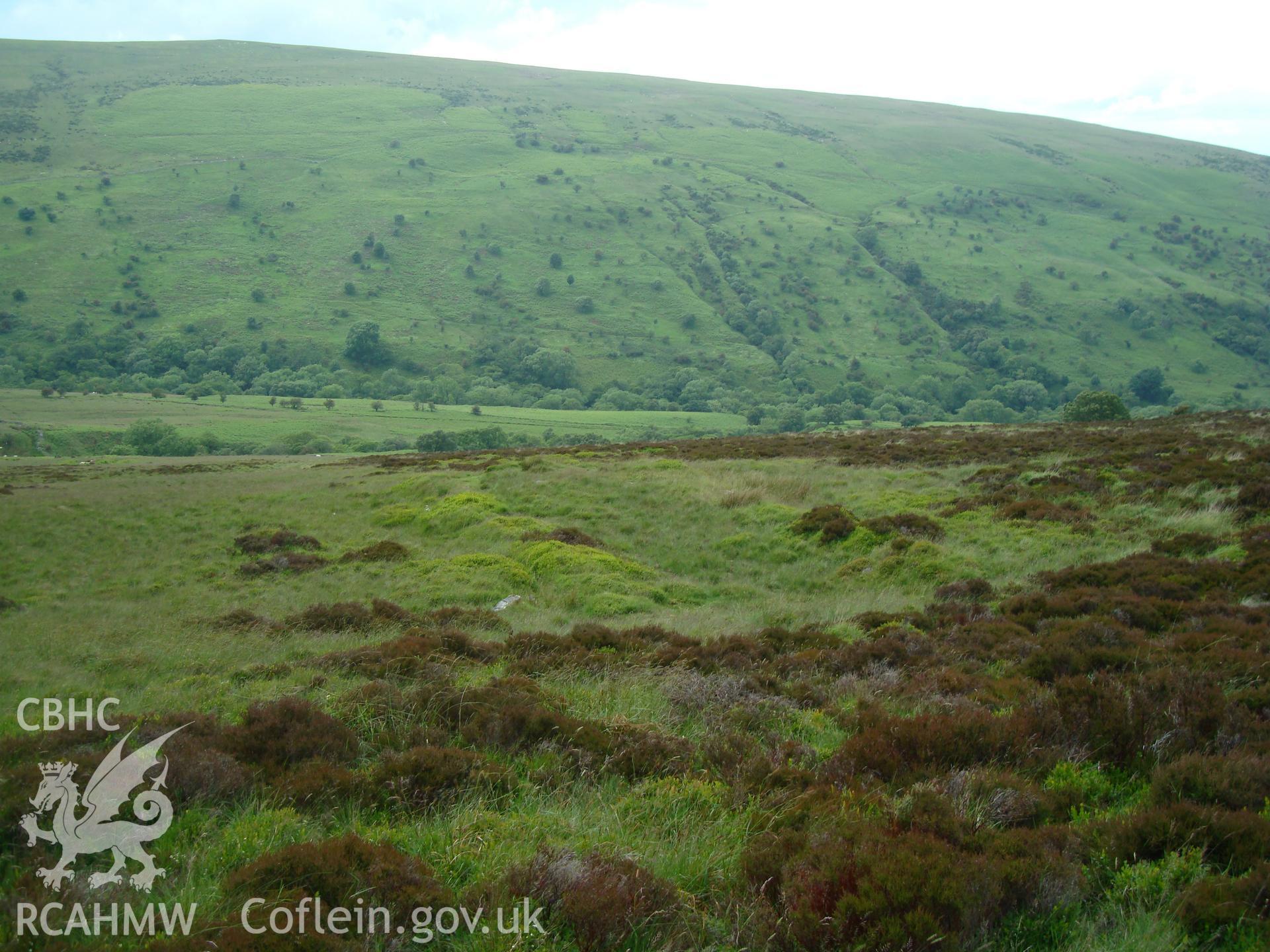 Digital colour photograph of Cwm Cwareli longhouse III taken on 17/06/2008 by R.P.Sambrook during the Brecon Beacons (east) Uplands Survey undertaken by Trysor.