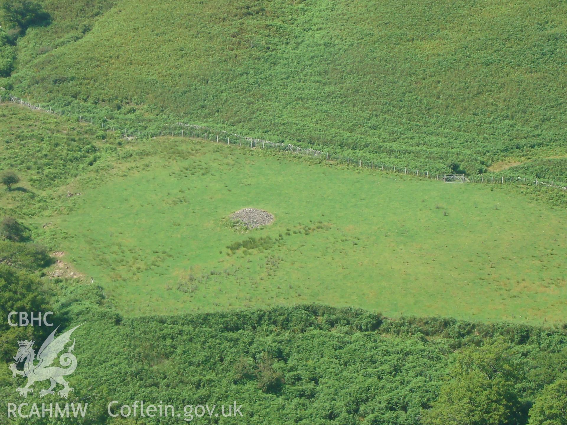 Digital colour photograph of Nant Tarthwynni stone pile II taken on 27/07/2008 by R.P.Sambrook during the Brecon Beacons (east) Uplands Survey undertaken by Trysor.