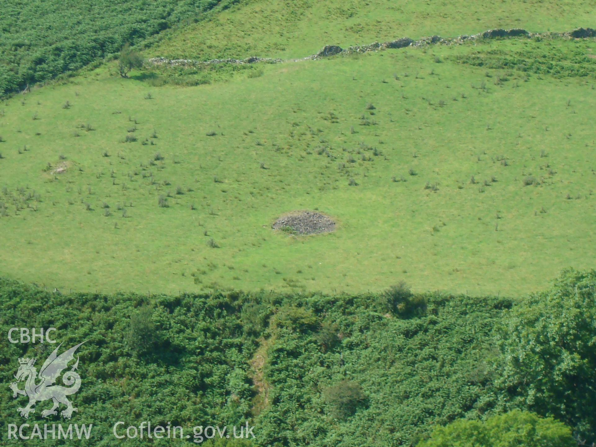 Digital colour photograph of Nant Tarthwynni stone pile I taken on 27/07/2008 by R.P.Sambrook during the Brecon Beacons (east) Uplands Survey undertaken by Trysor.