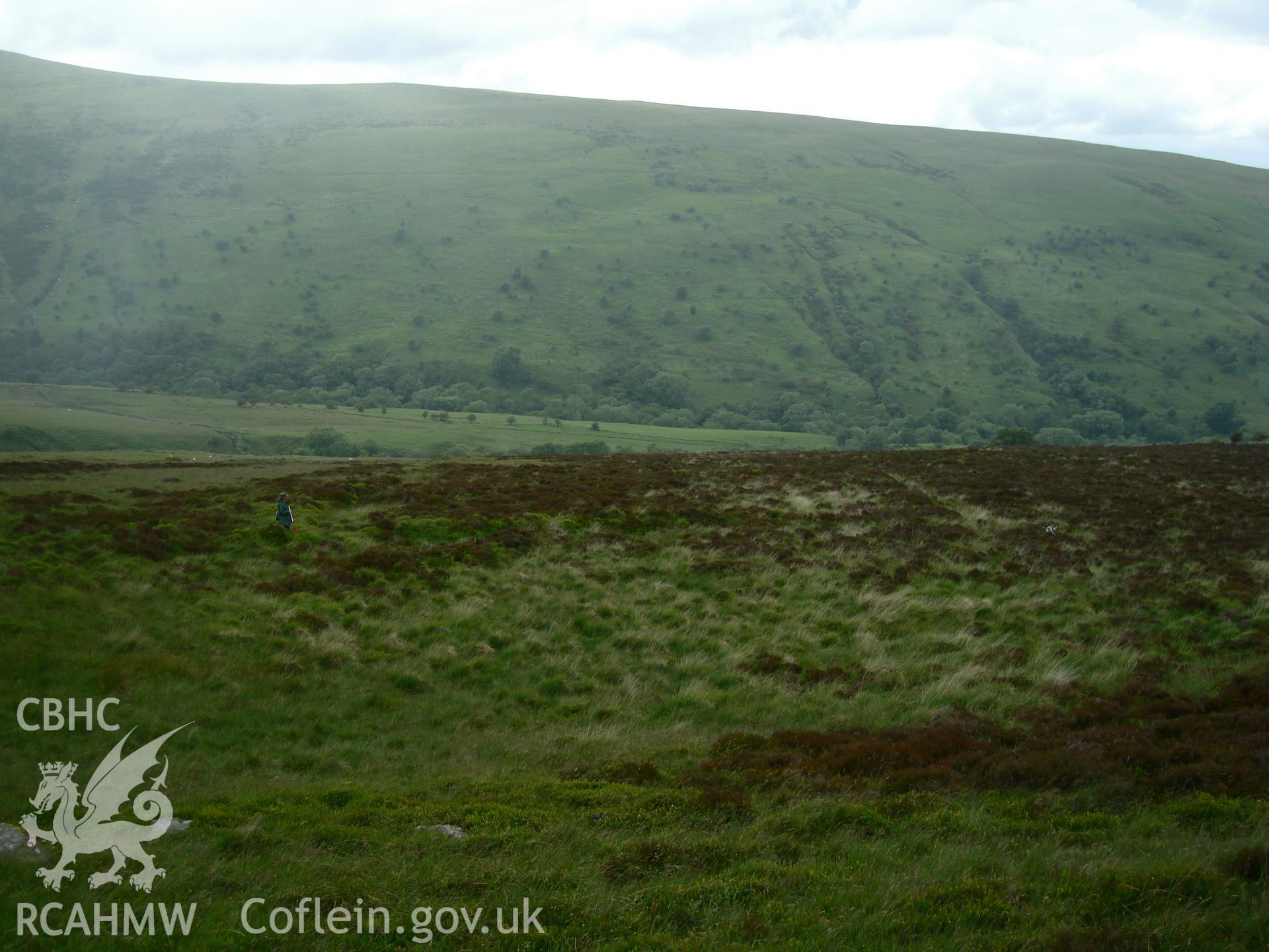 Digital colour photograph of Cwm Cwareli enclosure I taken on 17/06/2008 by R.P.Sambrook during the Brecon Beacons (east) Uplands Survey undertaken by Trysor.