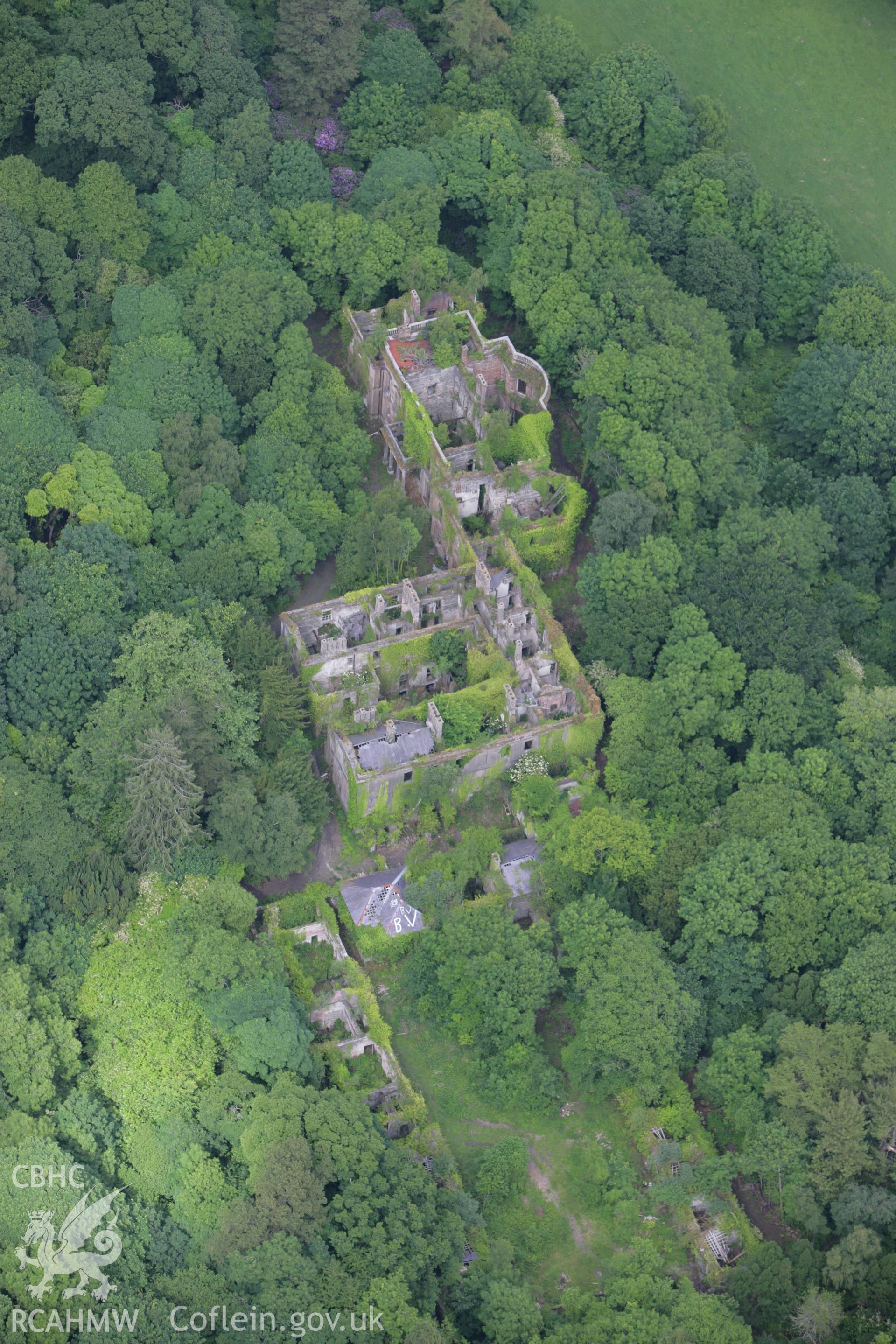 RCAHMW colour oblique photograph of Baron Hill, Beaumaris. Taken by Toby Driver on 13/06/2008.