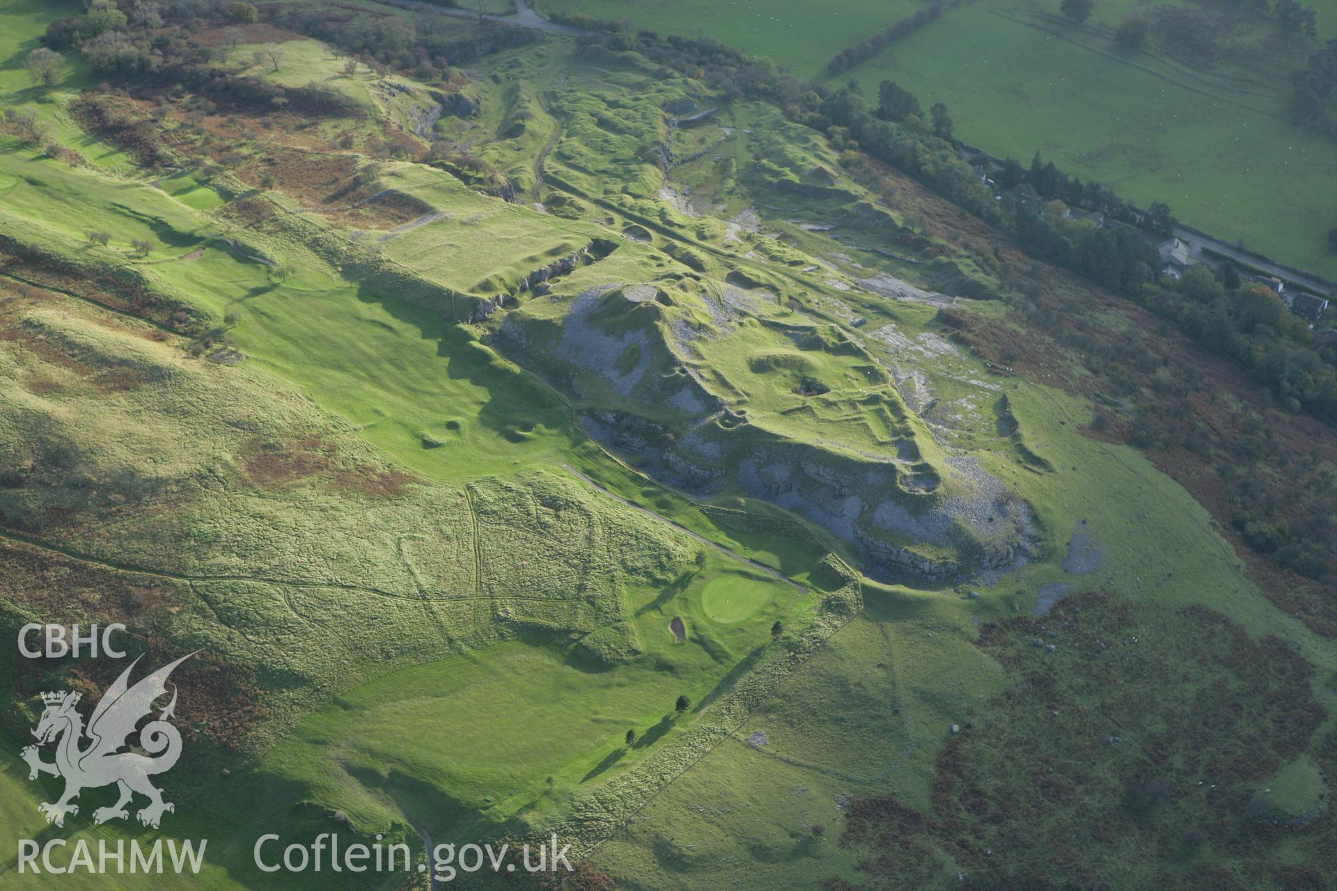 RCAHMW colour oblique photograph of Morlais Castle. Taken by Toby Driver on 16/10/2008.