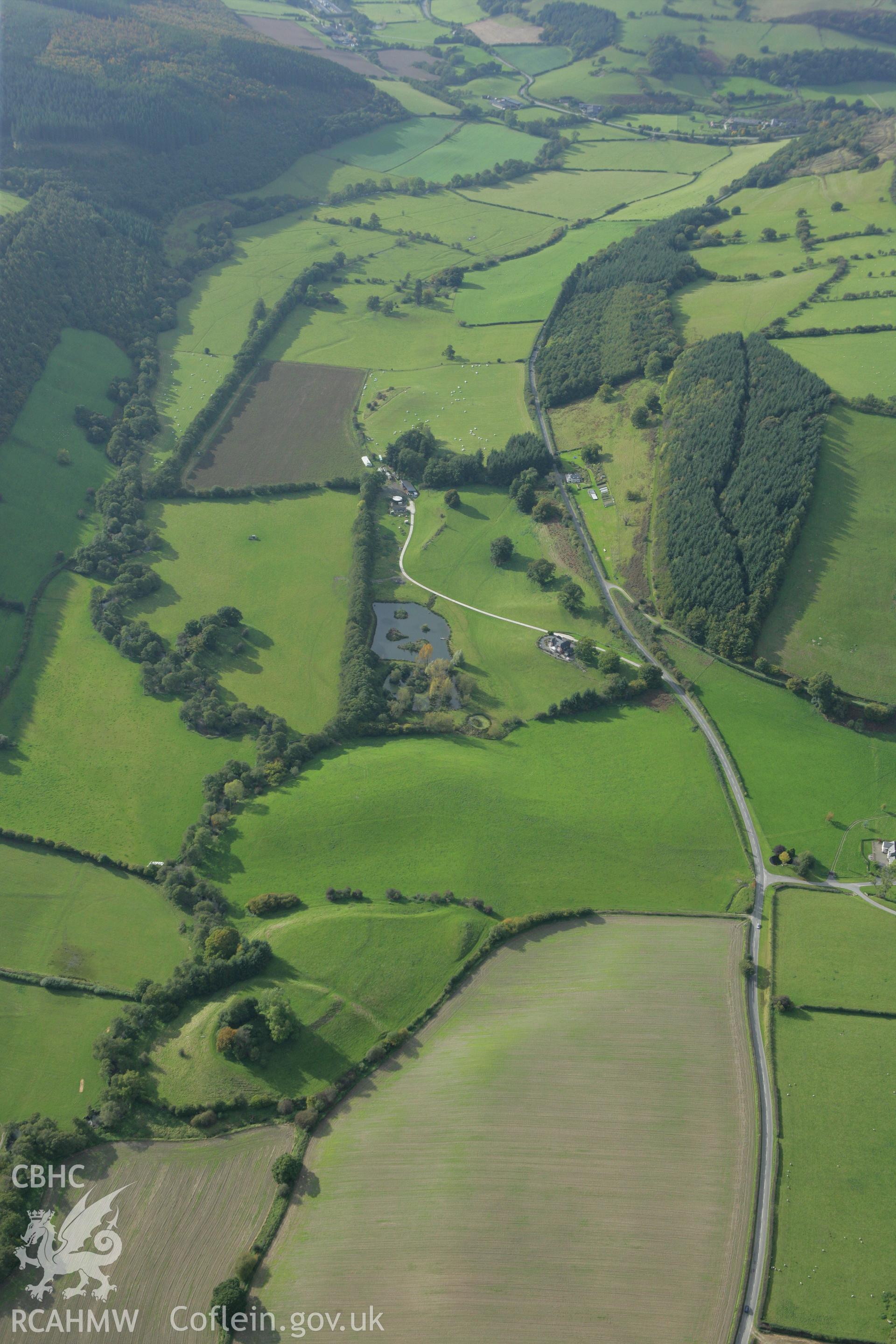 RCAHMW colour oblique photograph of Castell Foel-Allt. Taken by Toby Driver on 10/10/2008.